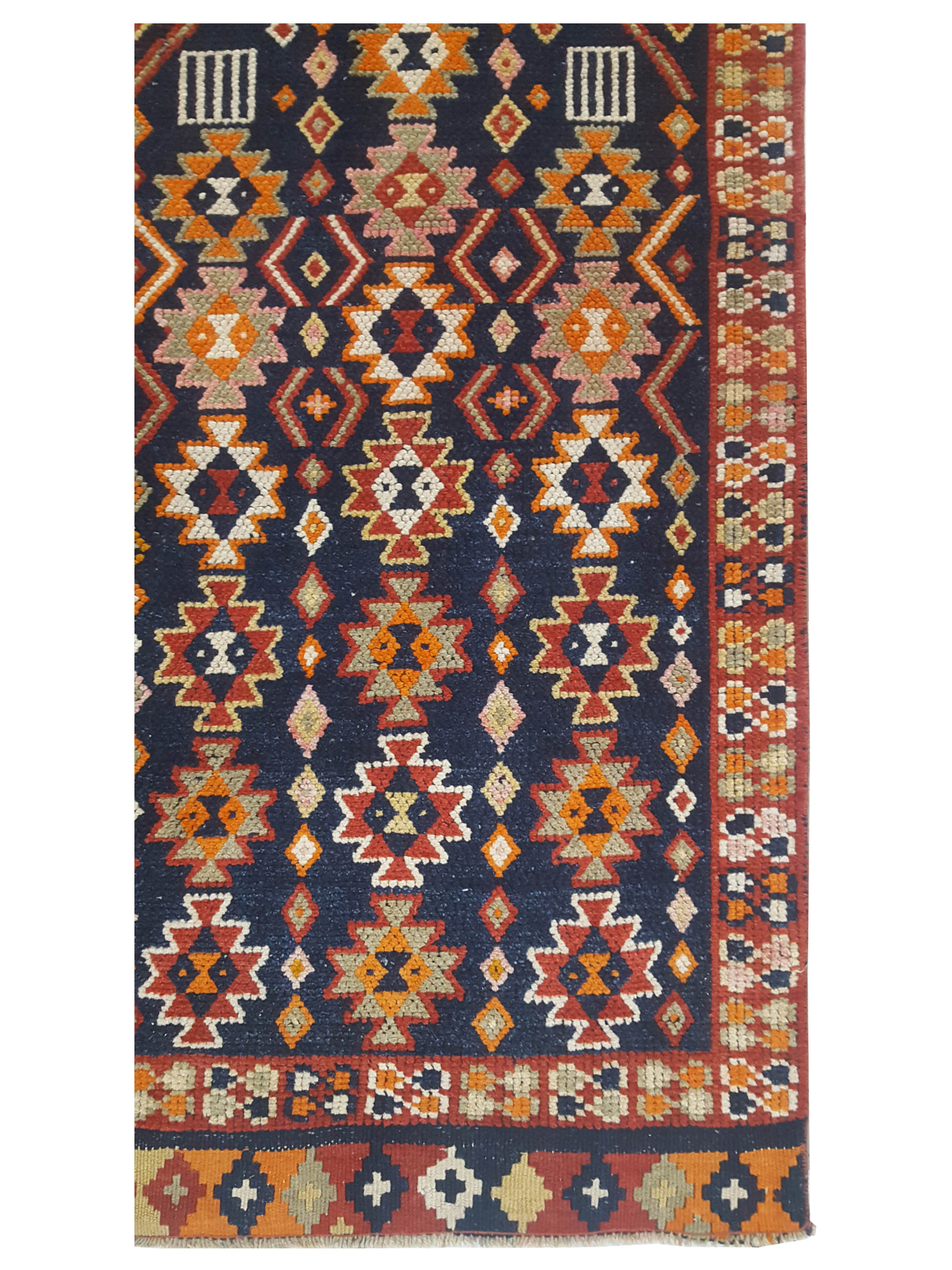 Kurdish Hand Knotted Black 3x12 - Image 2 of 3