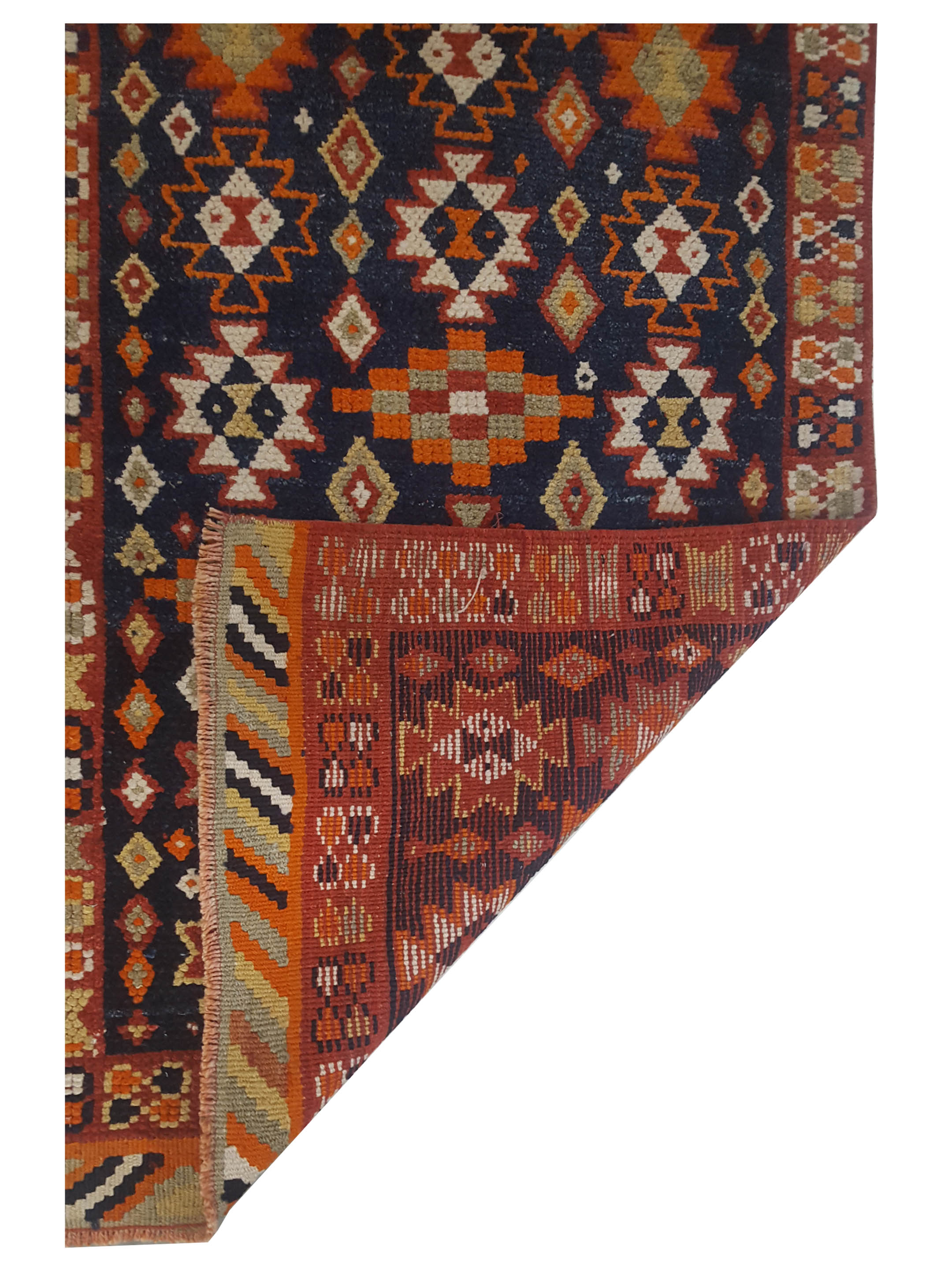 Kurdish Hand Knotted Black 3x12 - Image 3 of 3