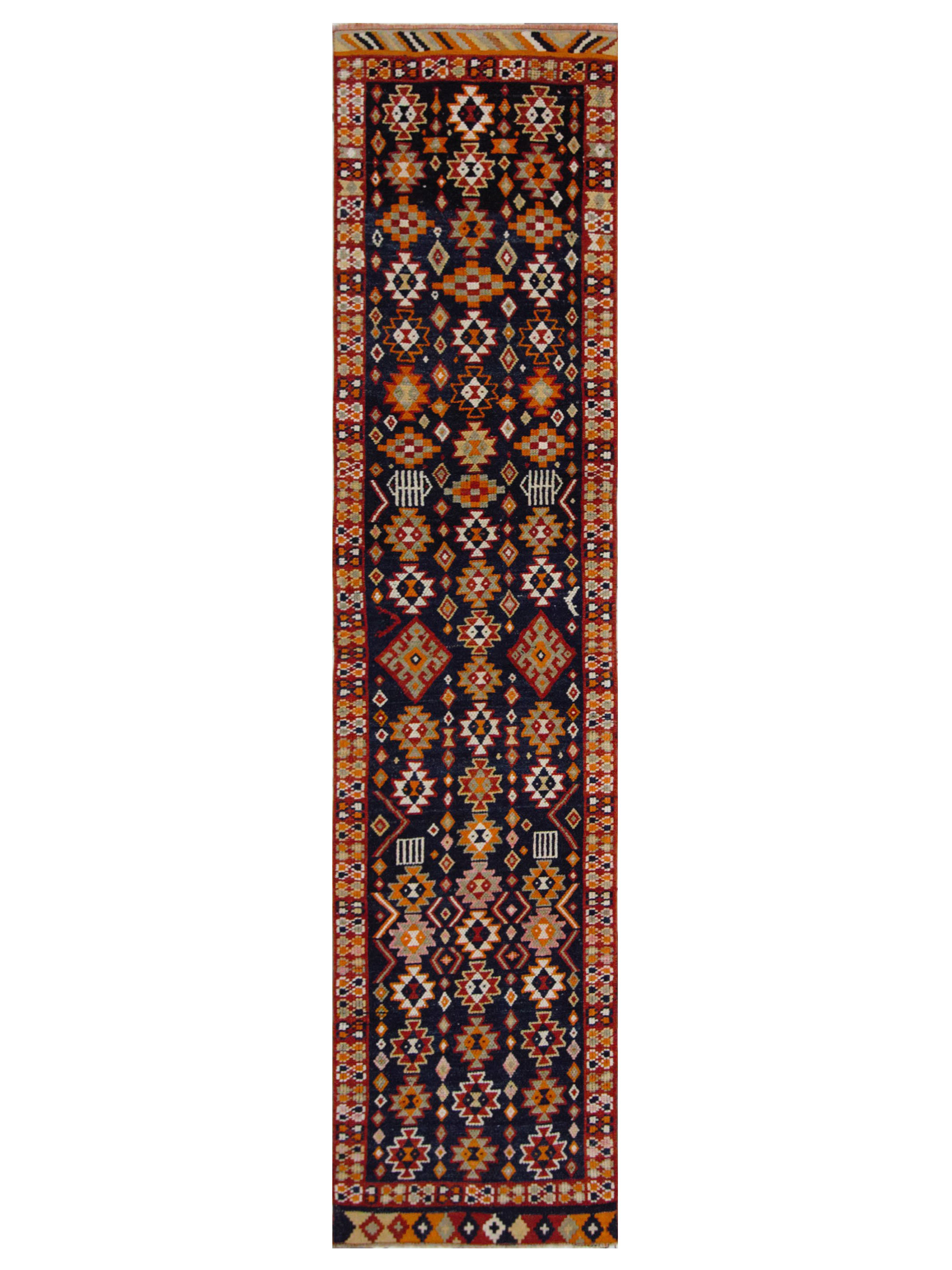 Kurdish Hand Knotted Black 3x12