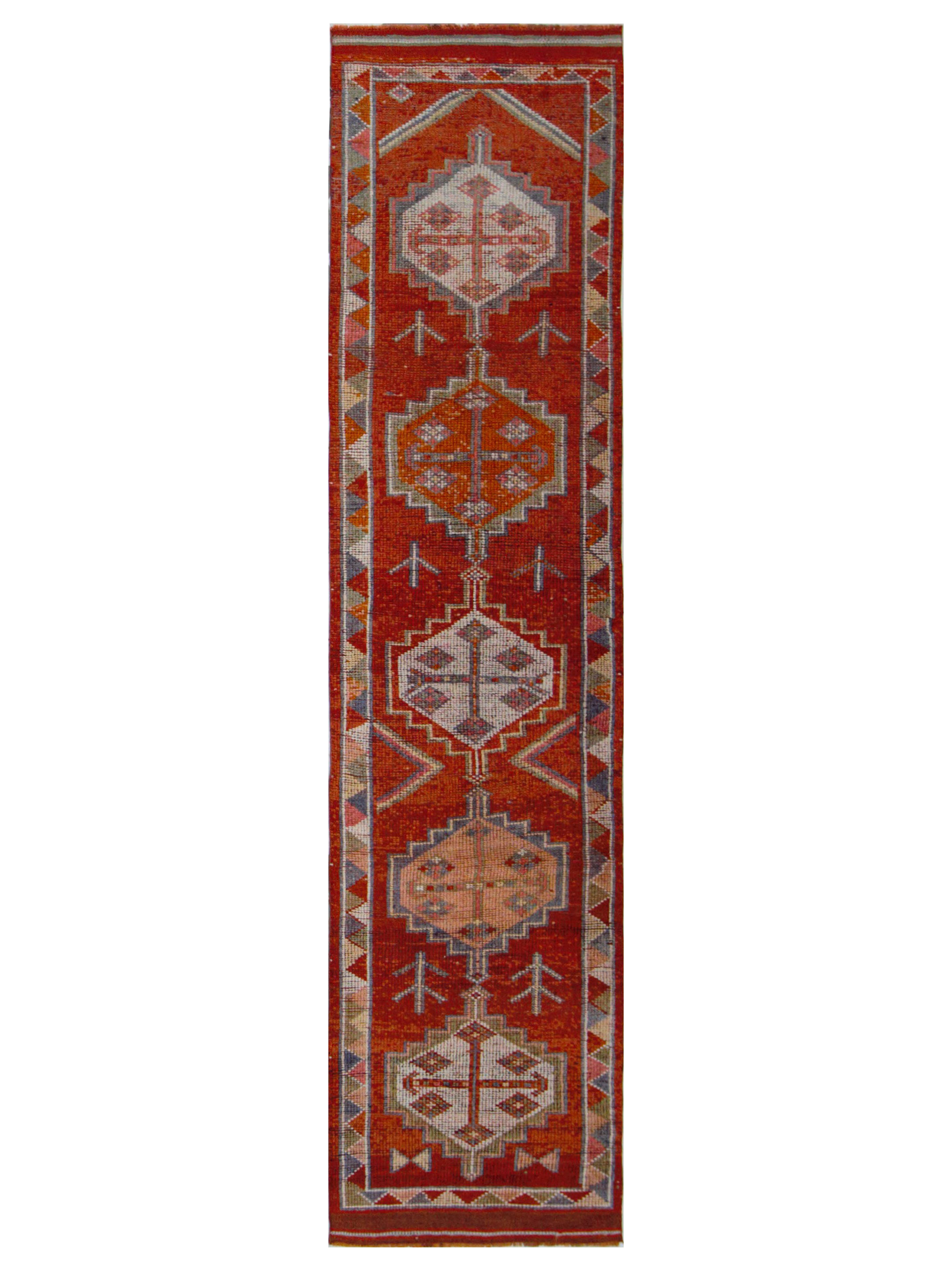Kurdish Hand Knotted Orange 3x12