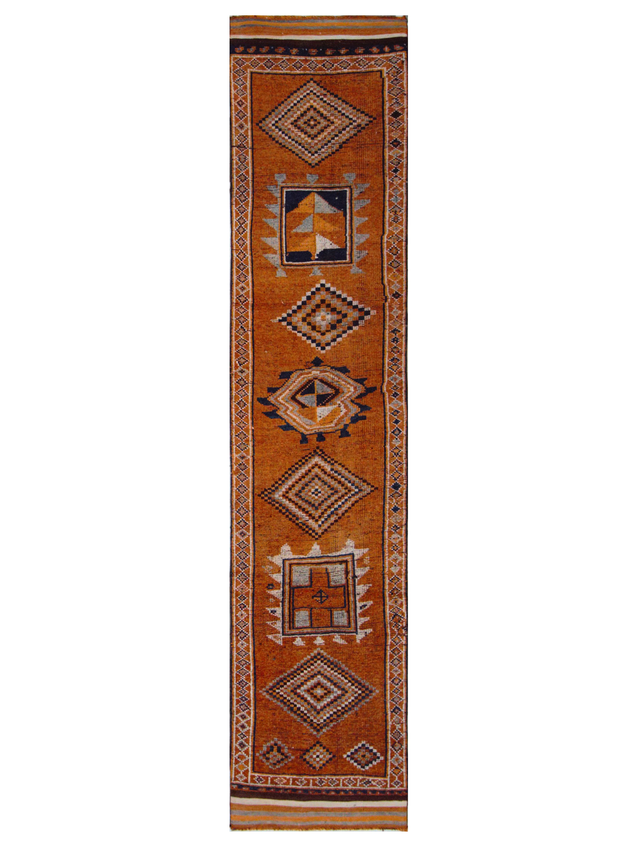 Kurdish Hand Knotted Orange 3x11