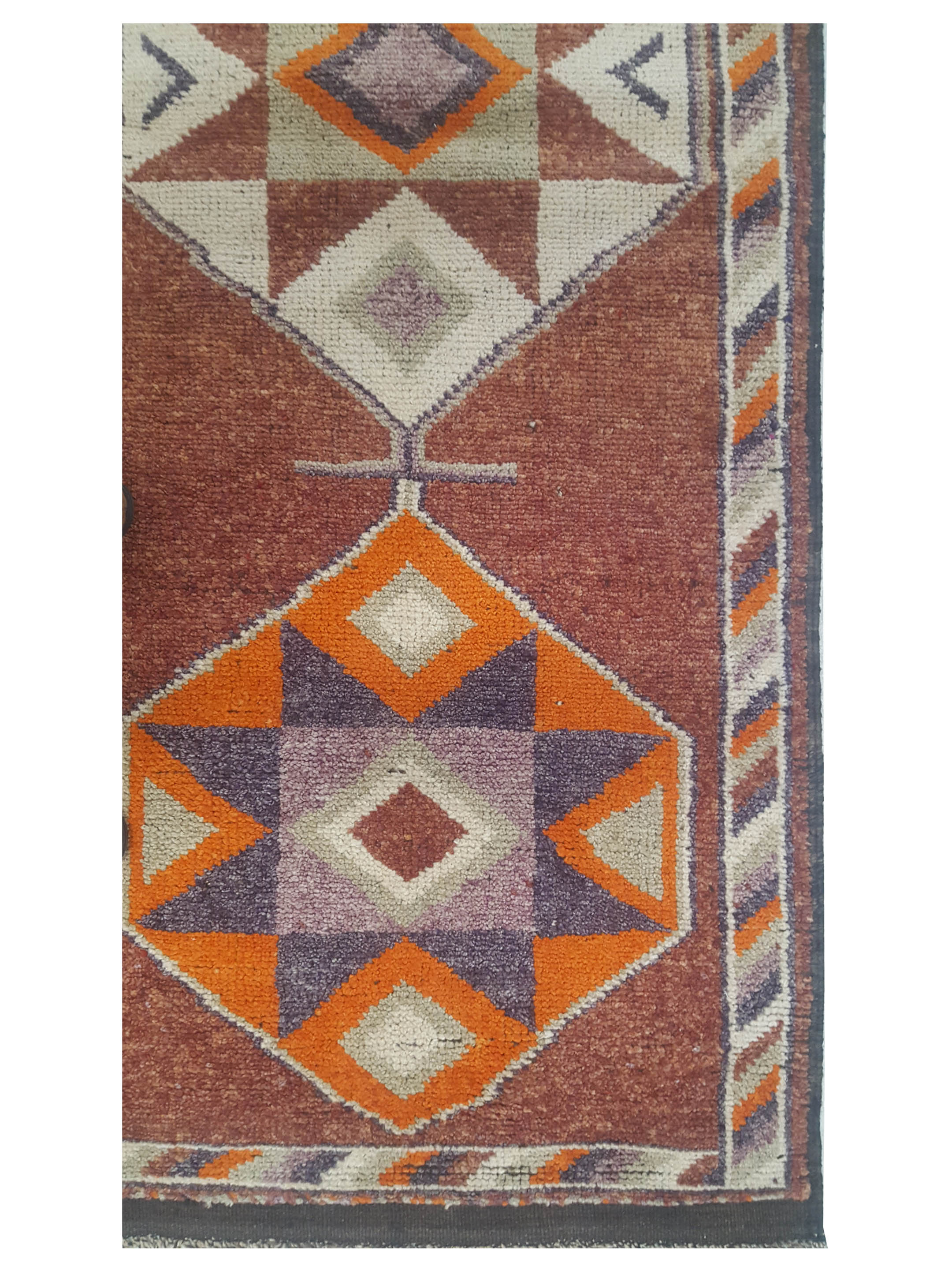 Kurdish Hand Knotted Burgundy 3x12 - Image 2 of 3