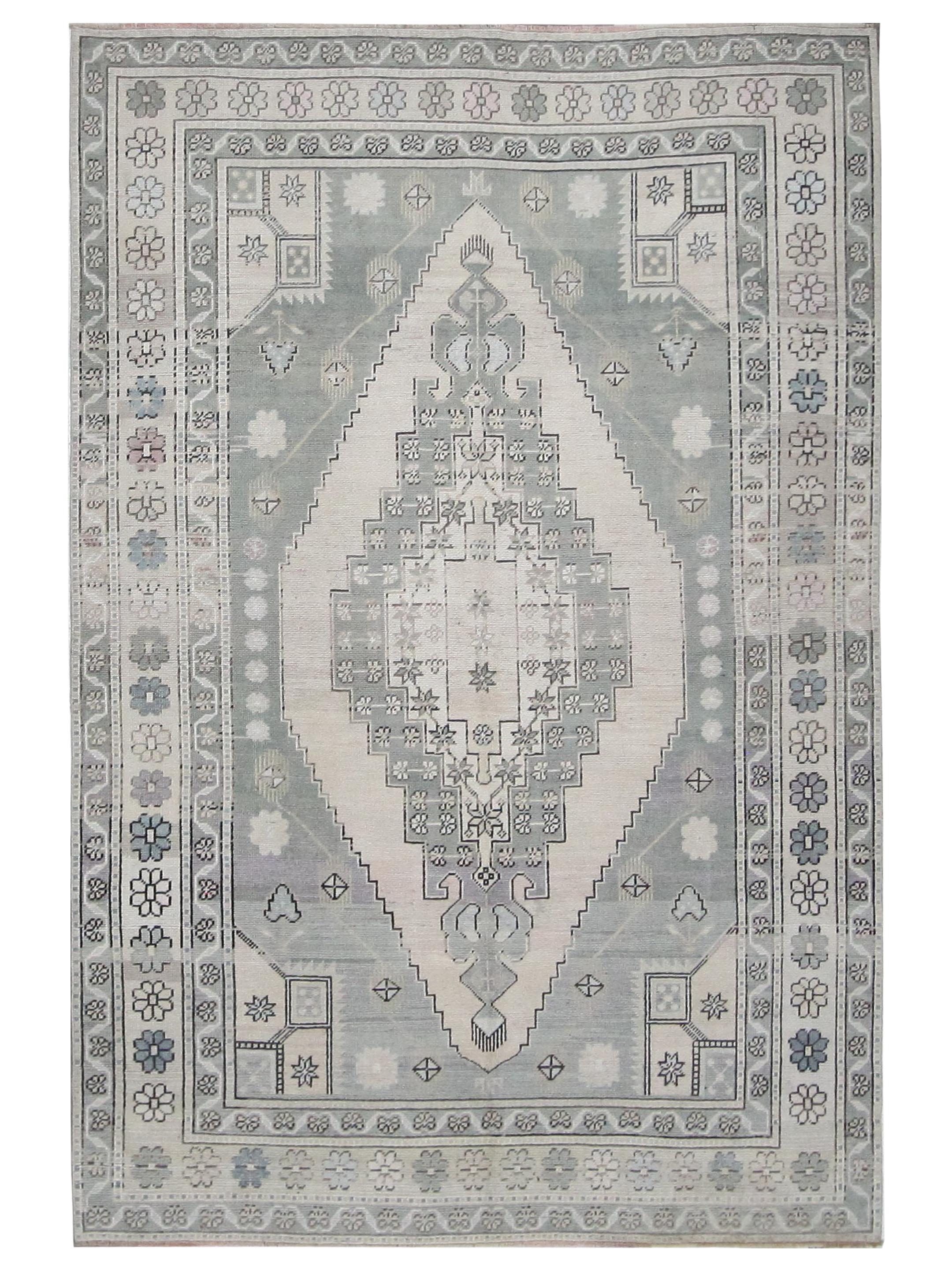 Anatolian Hand Knotted Grey 6x9 - Image 4 of 4