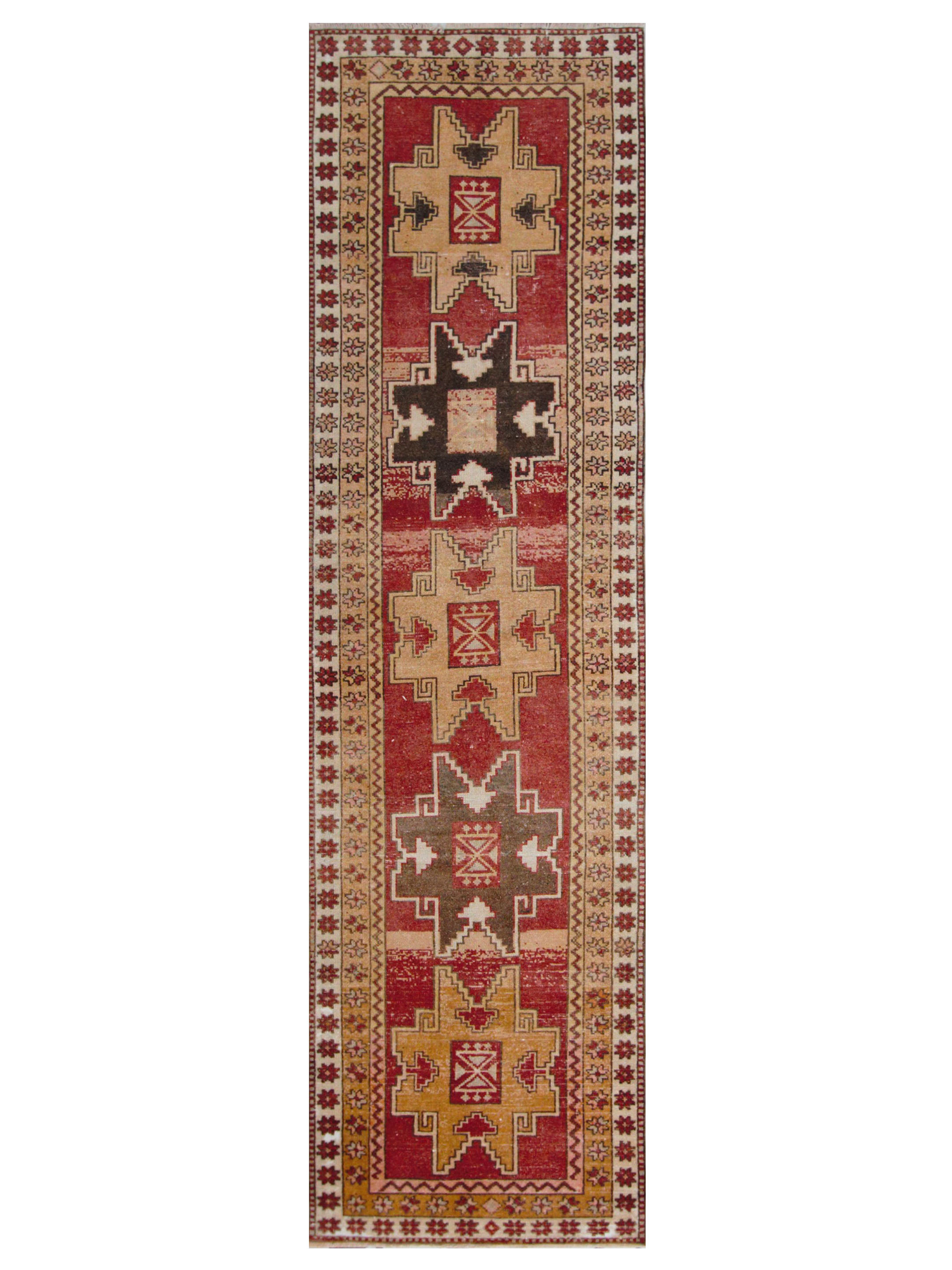 Anatolian Hand Knotted Rust 4x13