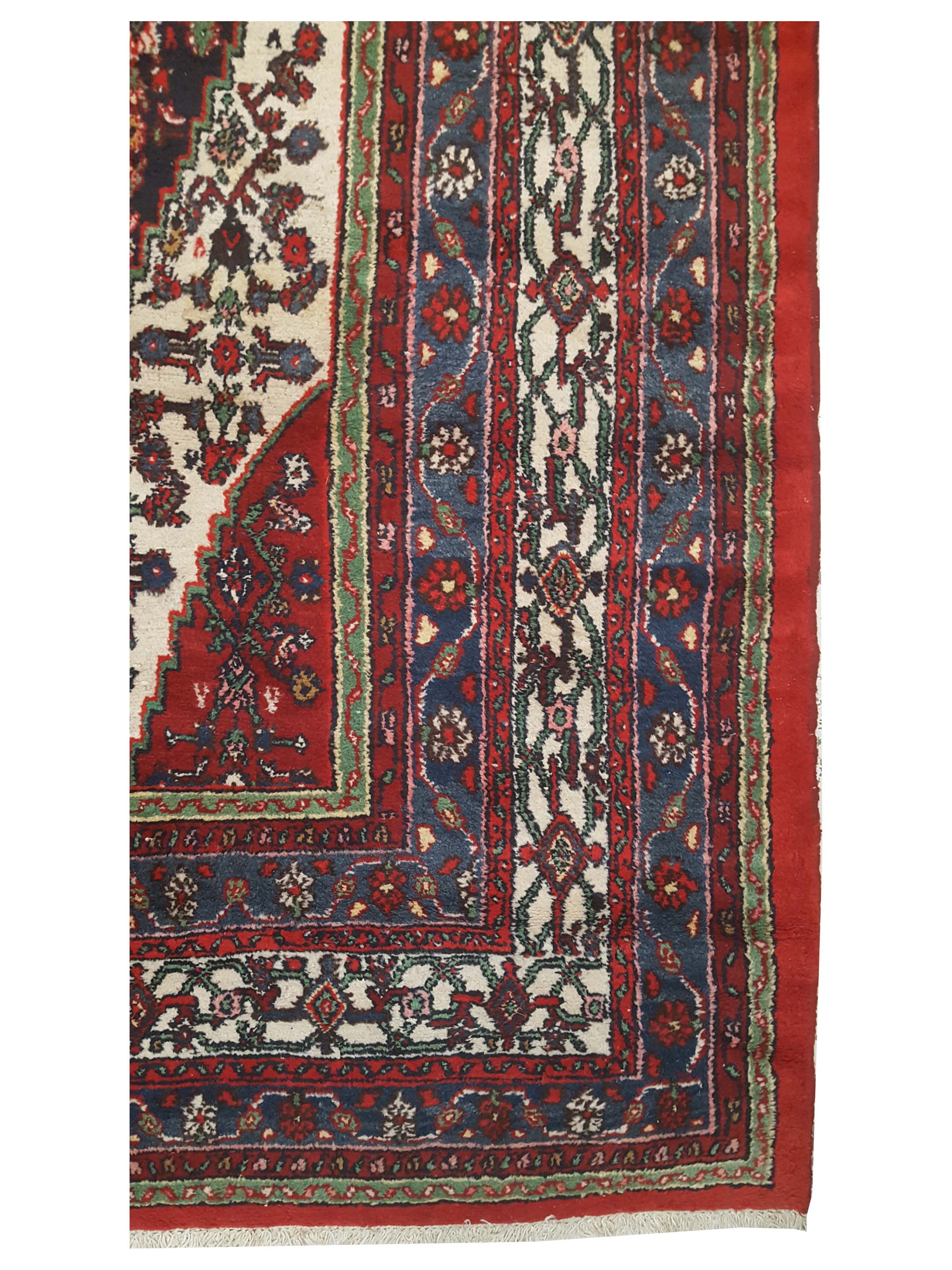 Hamadan Hand Knotted Red 11x18 - Image 3 of 4