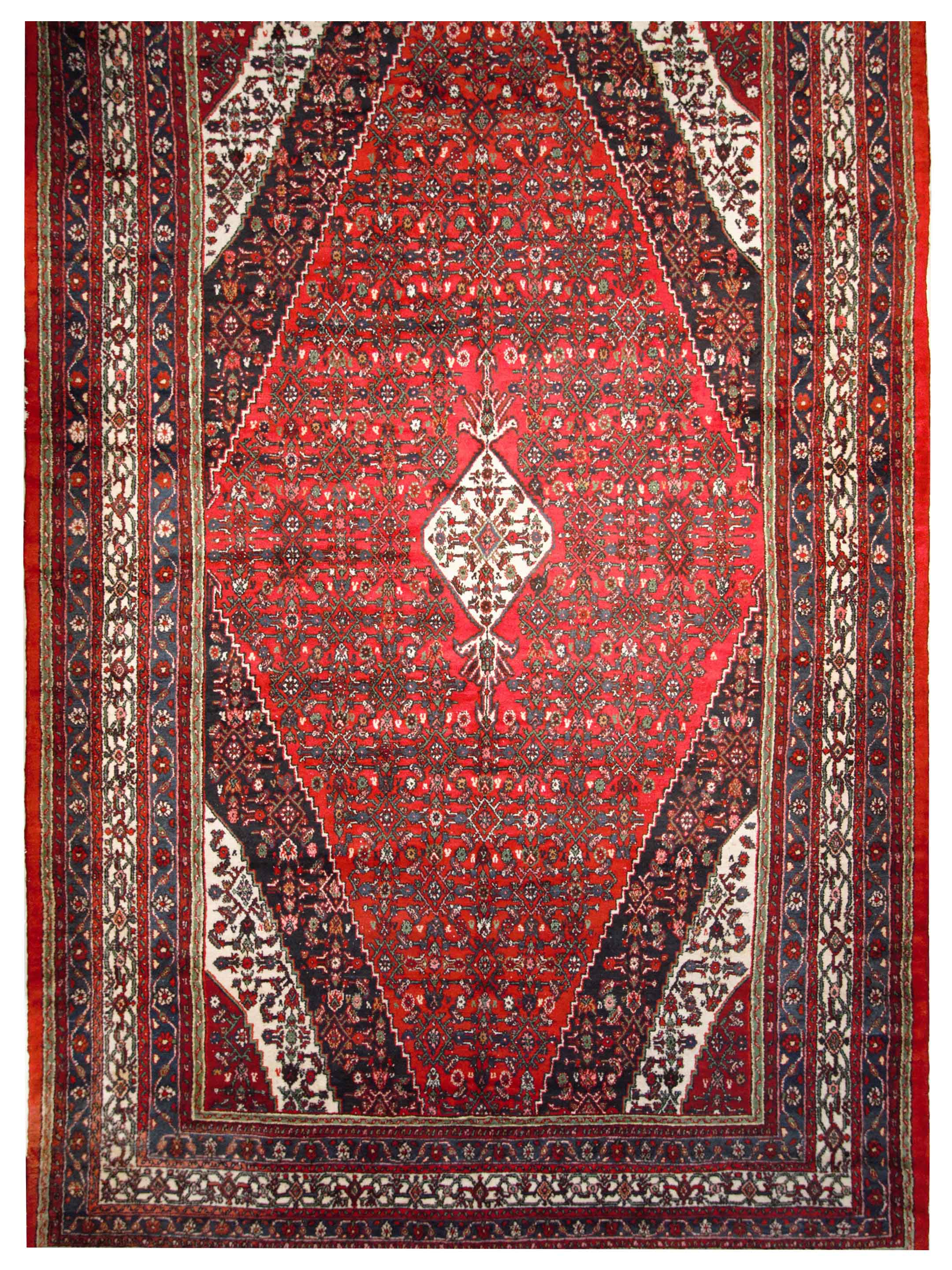 Hamadan Hand Knotted Red 11x18