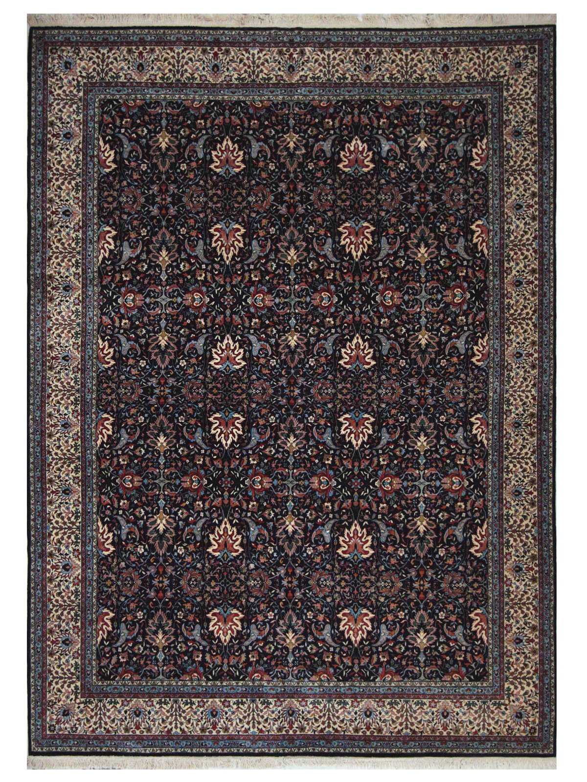Classic Hand Knotted Navy 9x12