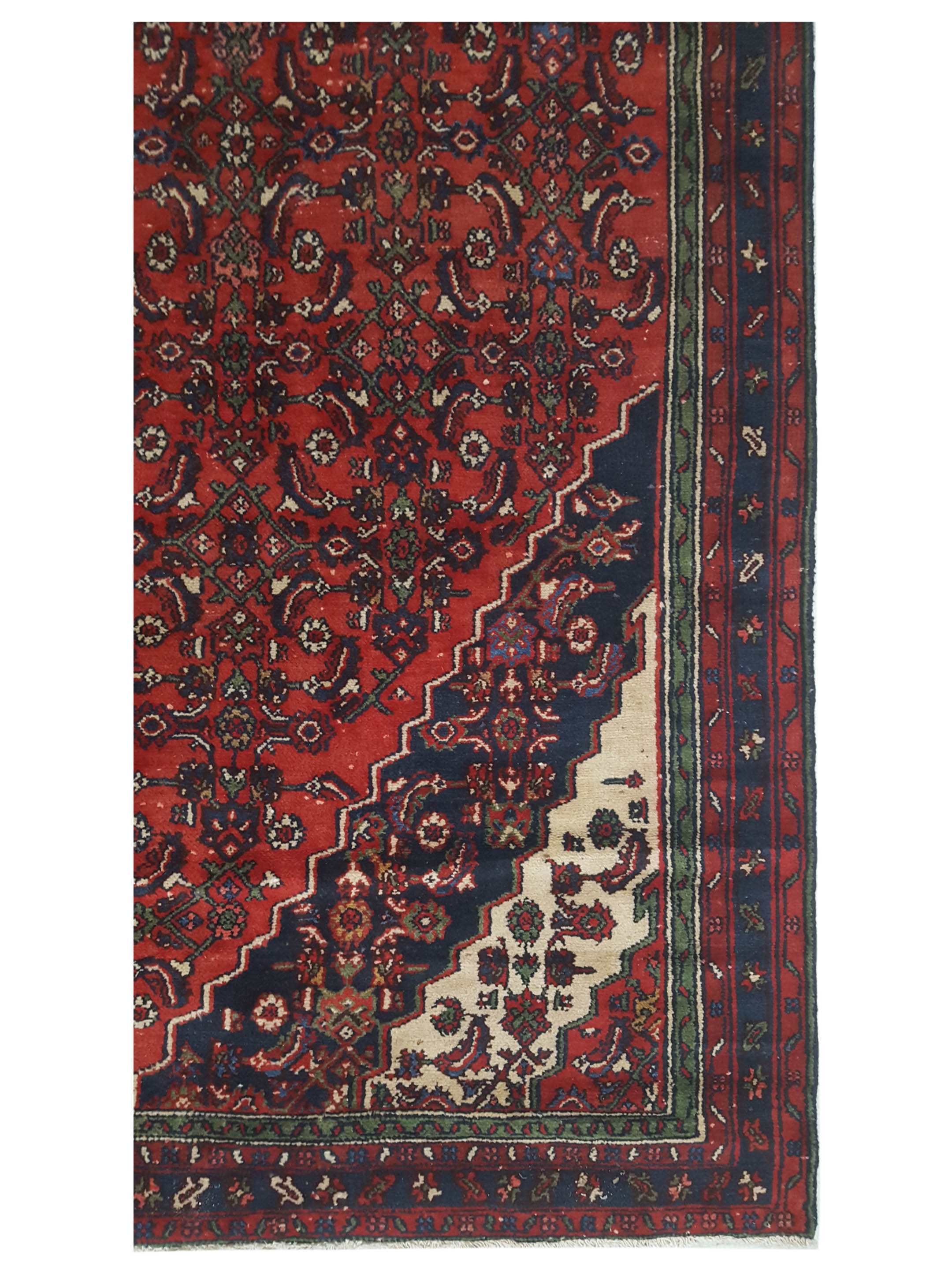 Hamadan Hand Knotted Red 8x15 - Image 2 of 3