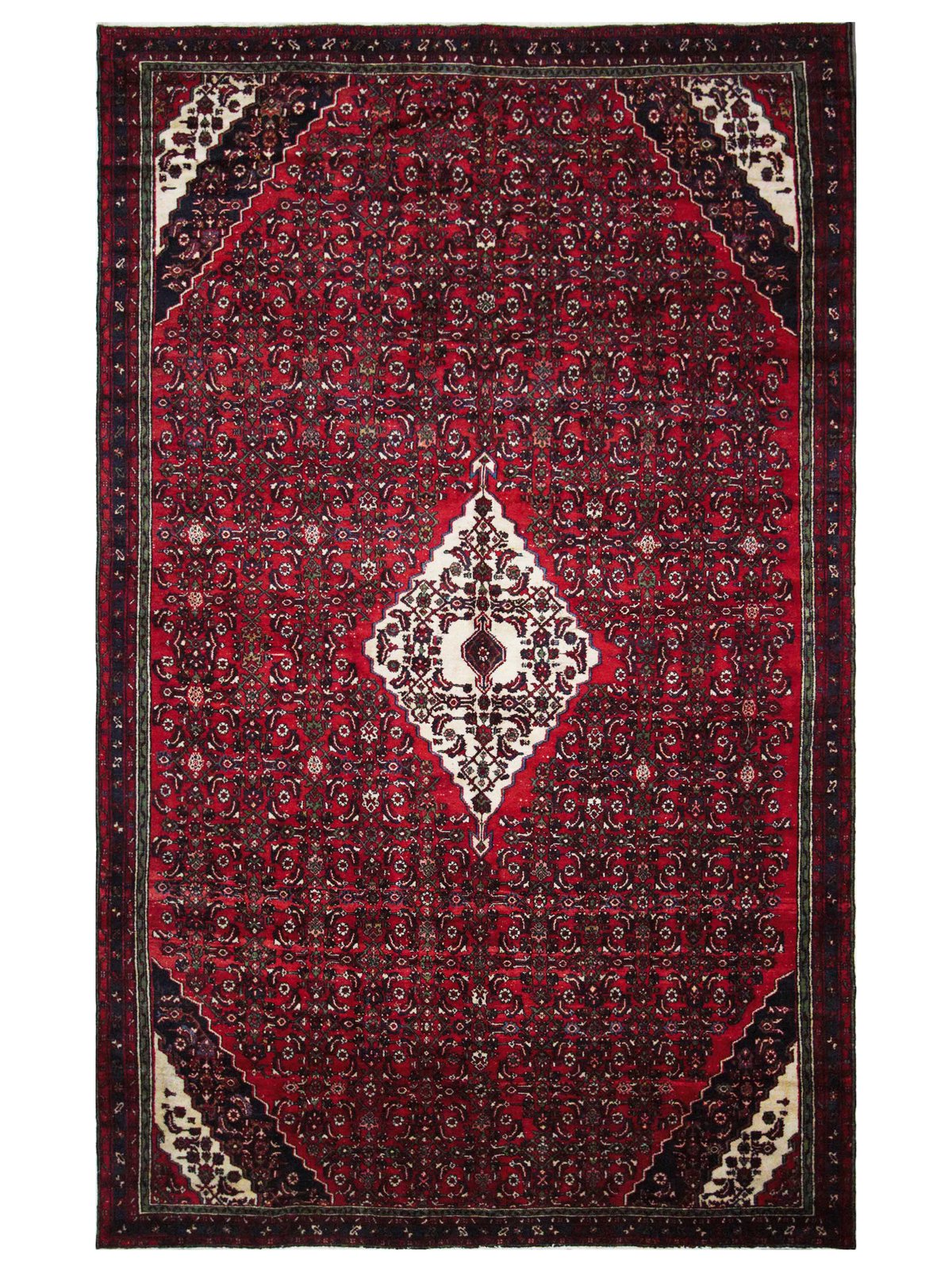 Hamadan Hand Knotted Red 8x15