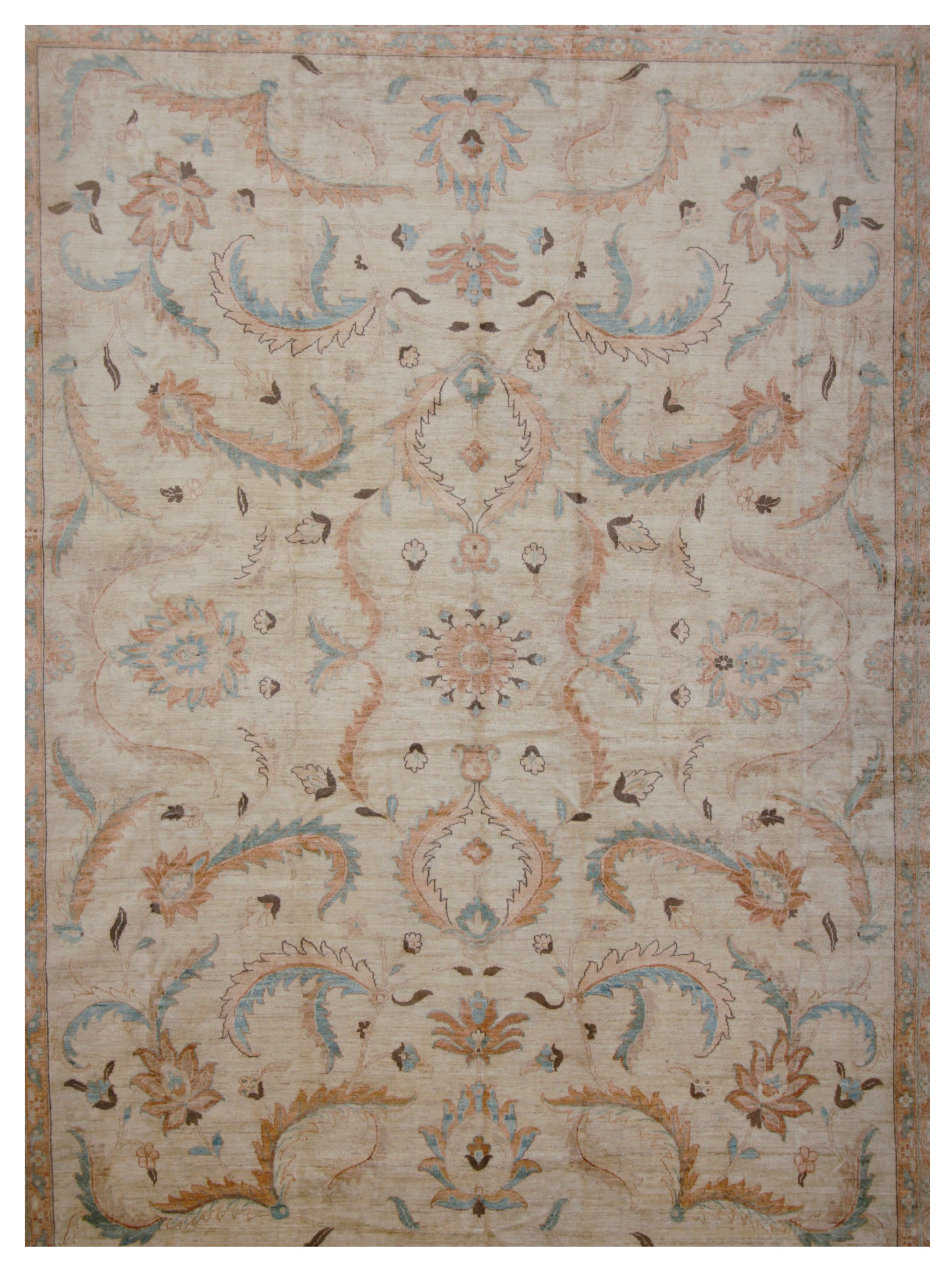 Ziegler Hand Knotted Ivory 13x17 - Image 3 of 5