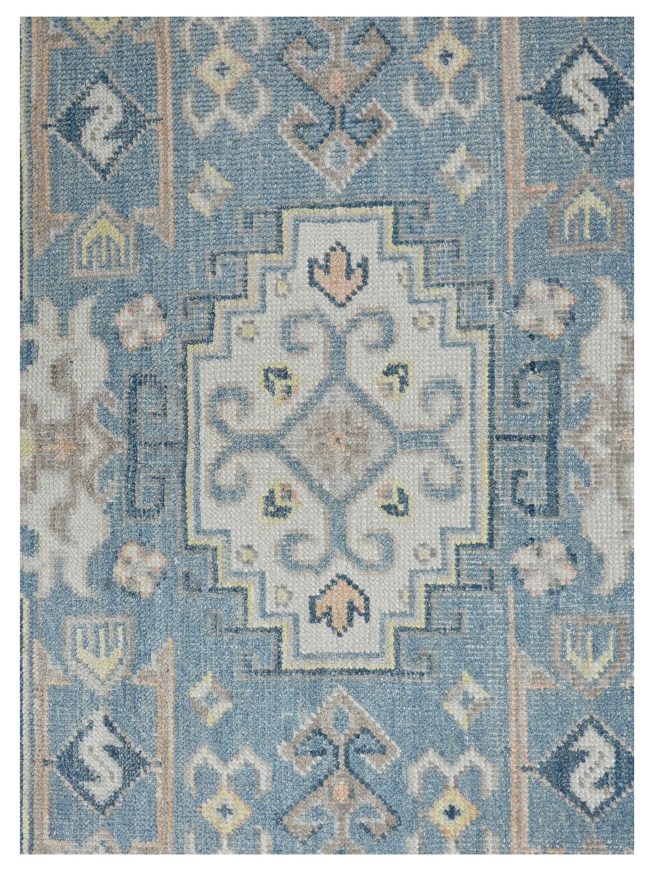 Ushak Hand Knotted Lt.Grey 8x10 - Image 3 of 4