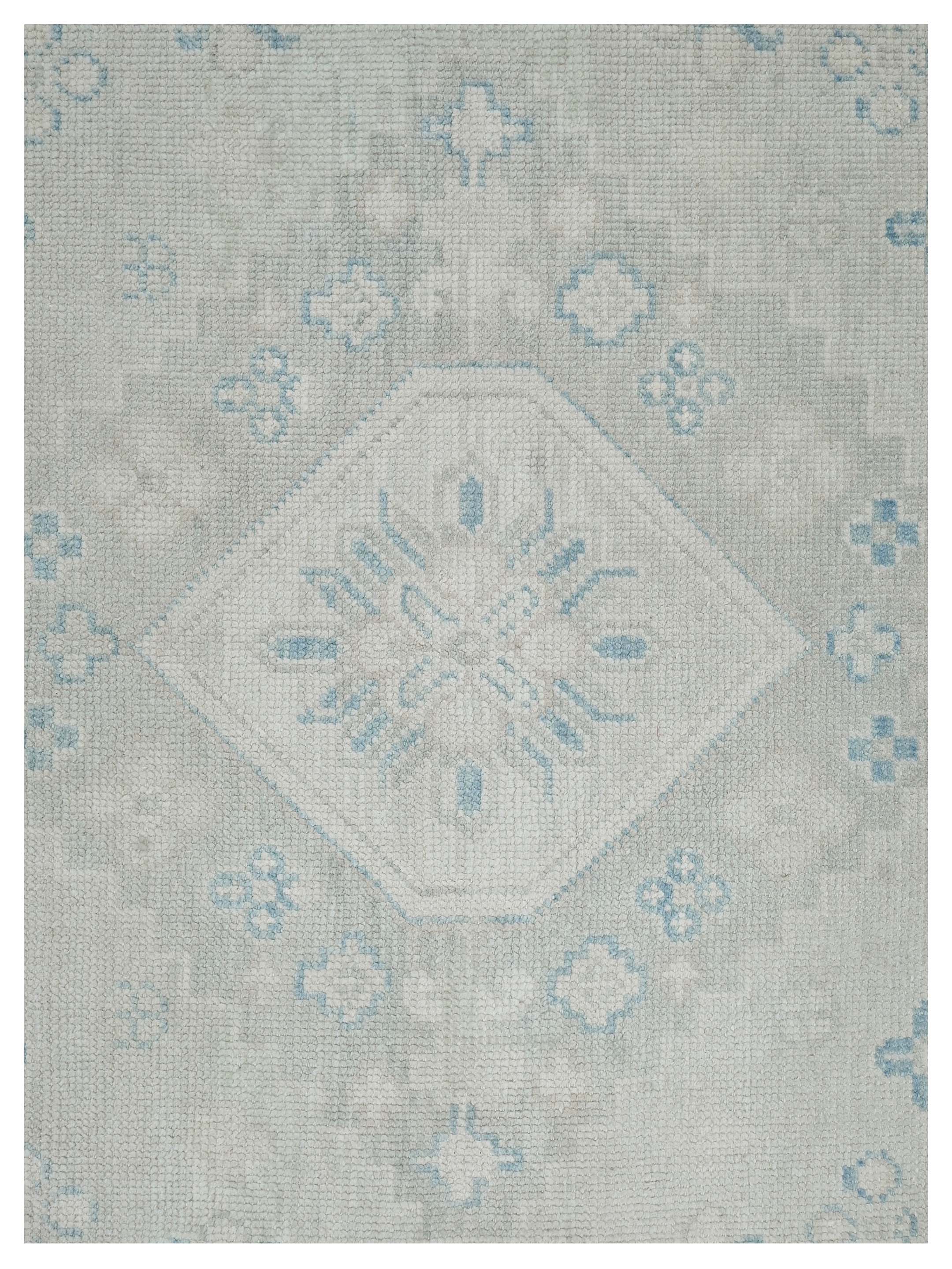 Ushak Hand Knotted Lt.Grey 8x10 - Image 3 of 4
