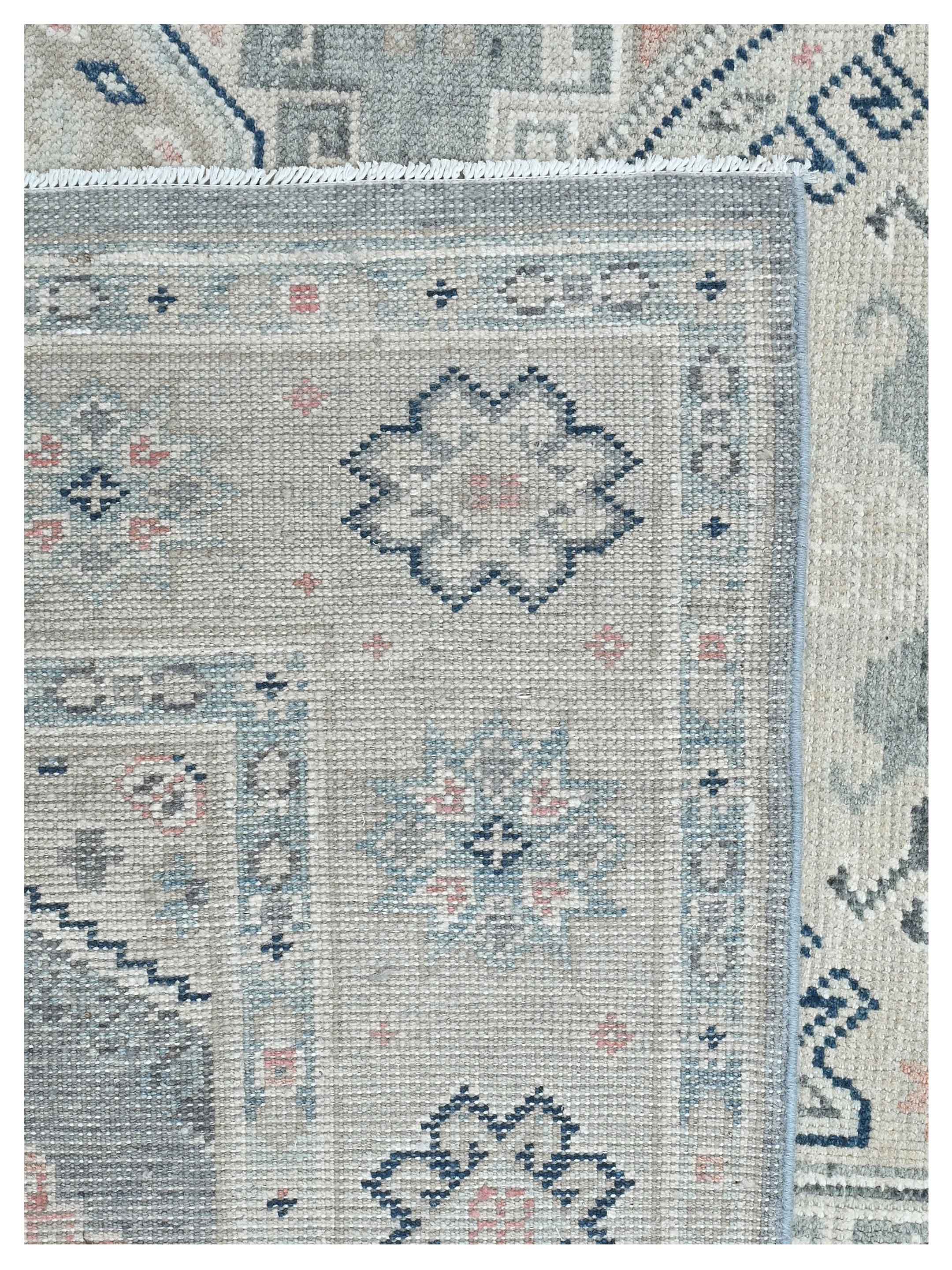 Ushak Hand Knotted Grey 8x10 - Image 4 of 4