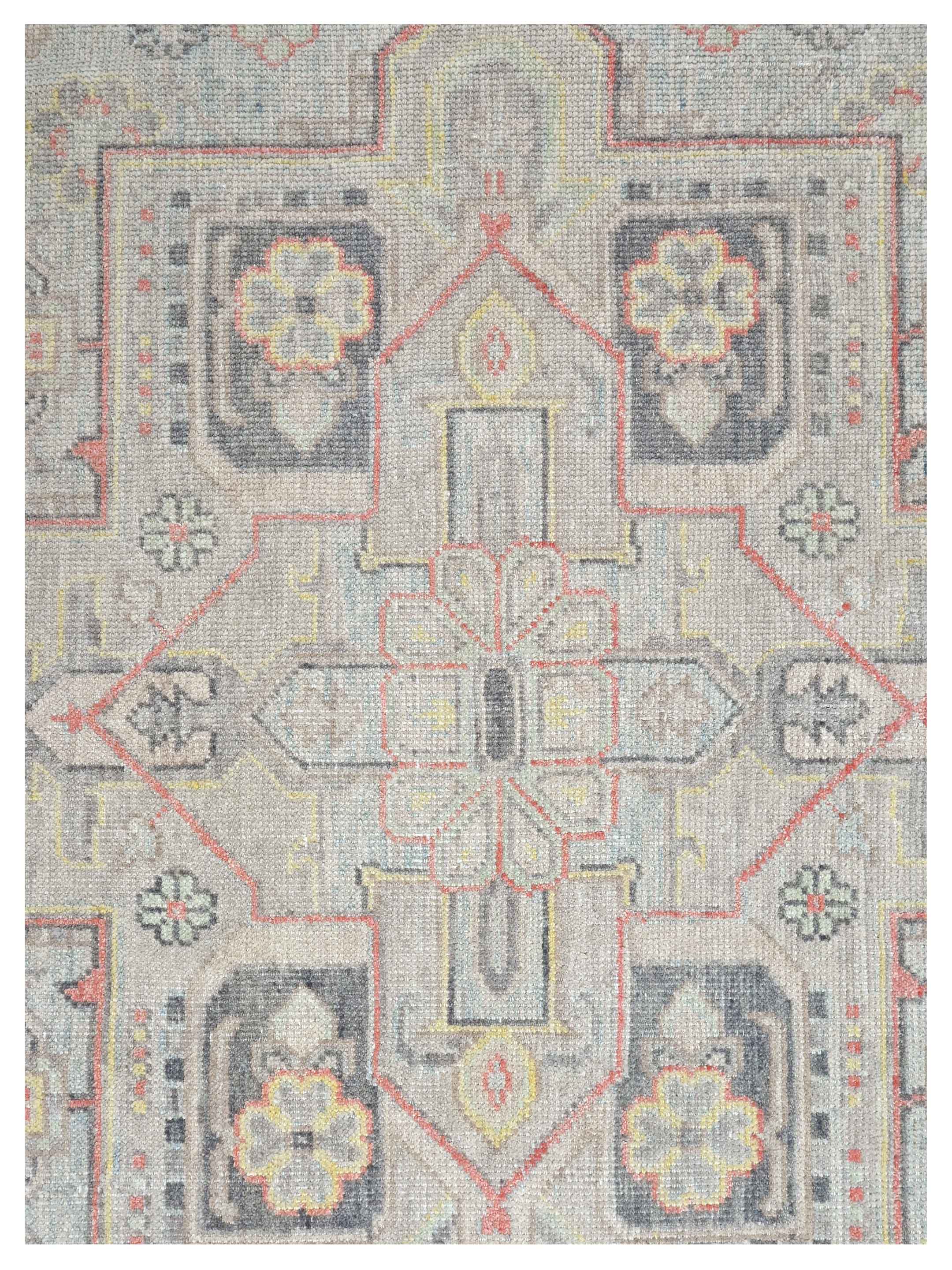 Ushak Hand Knotted Beige 9x12 - Image 3 of 4