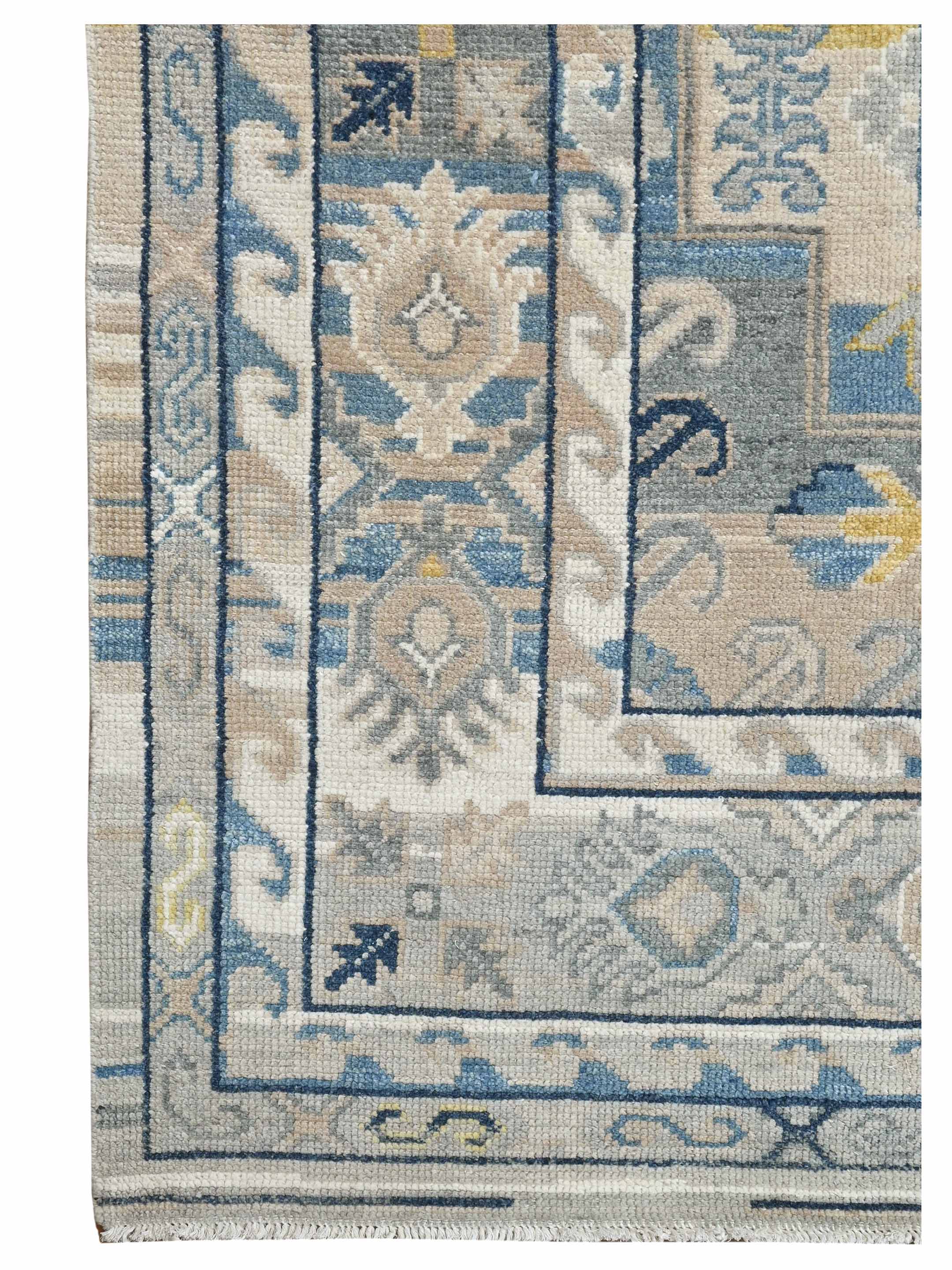 Ushak Hand Knotted Multi 9x12 - Image 2 of 4