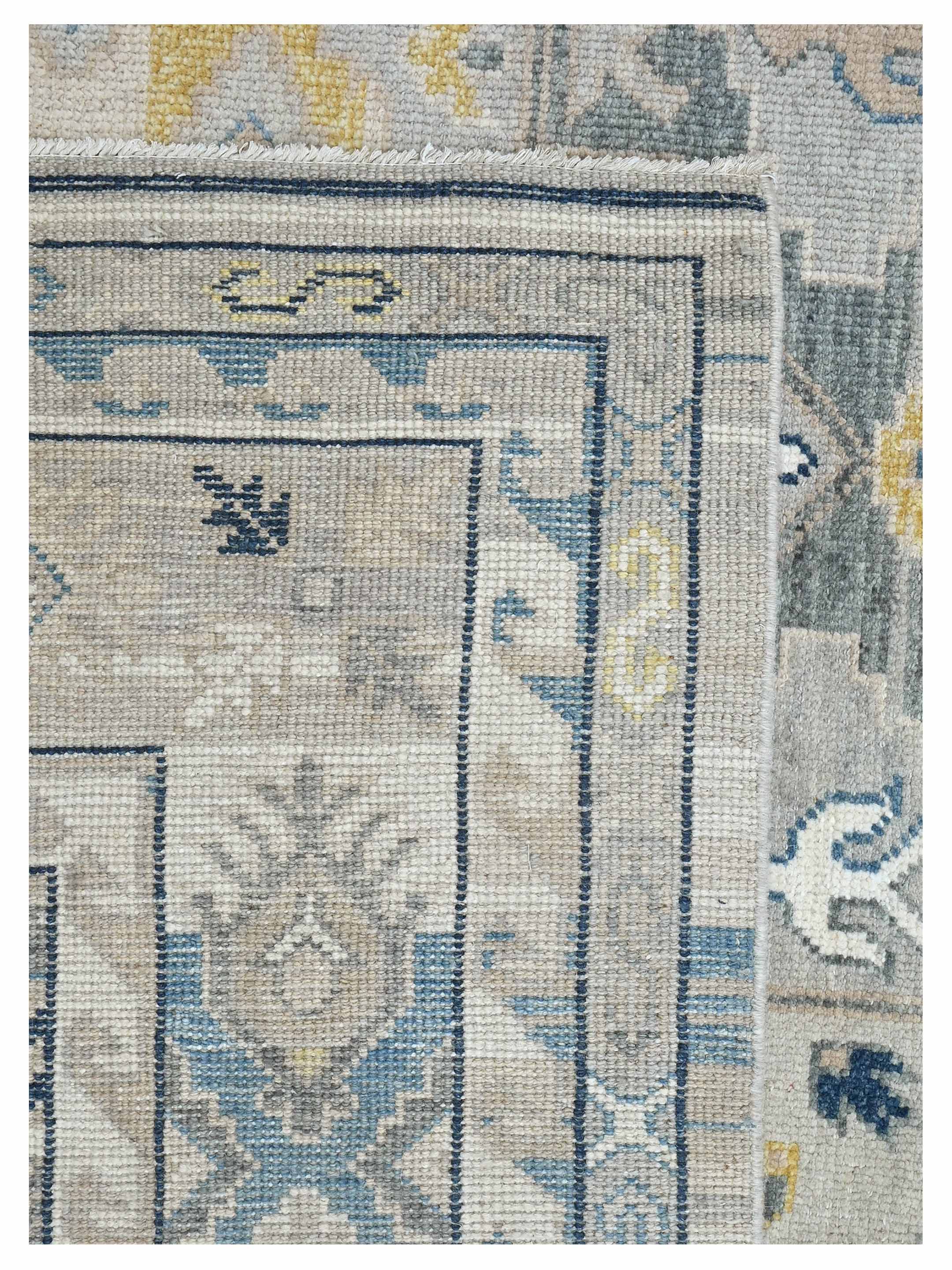 Ushak Hand Knotted Multi 9x12 - Image 4 of 4