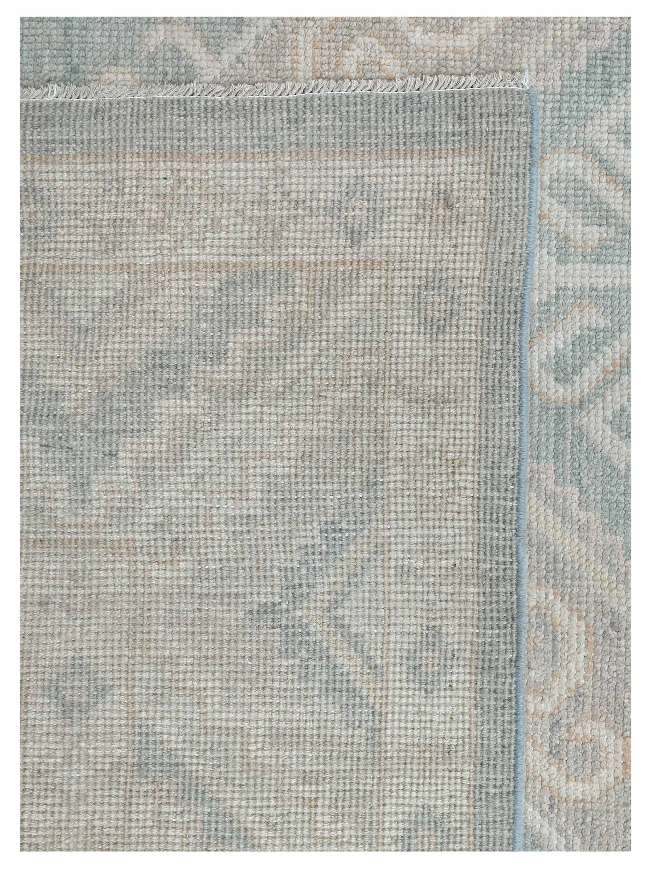 Ushak Hand Knotted Spruce 9x12 - Image 4 of 4