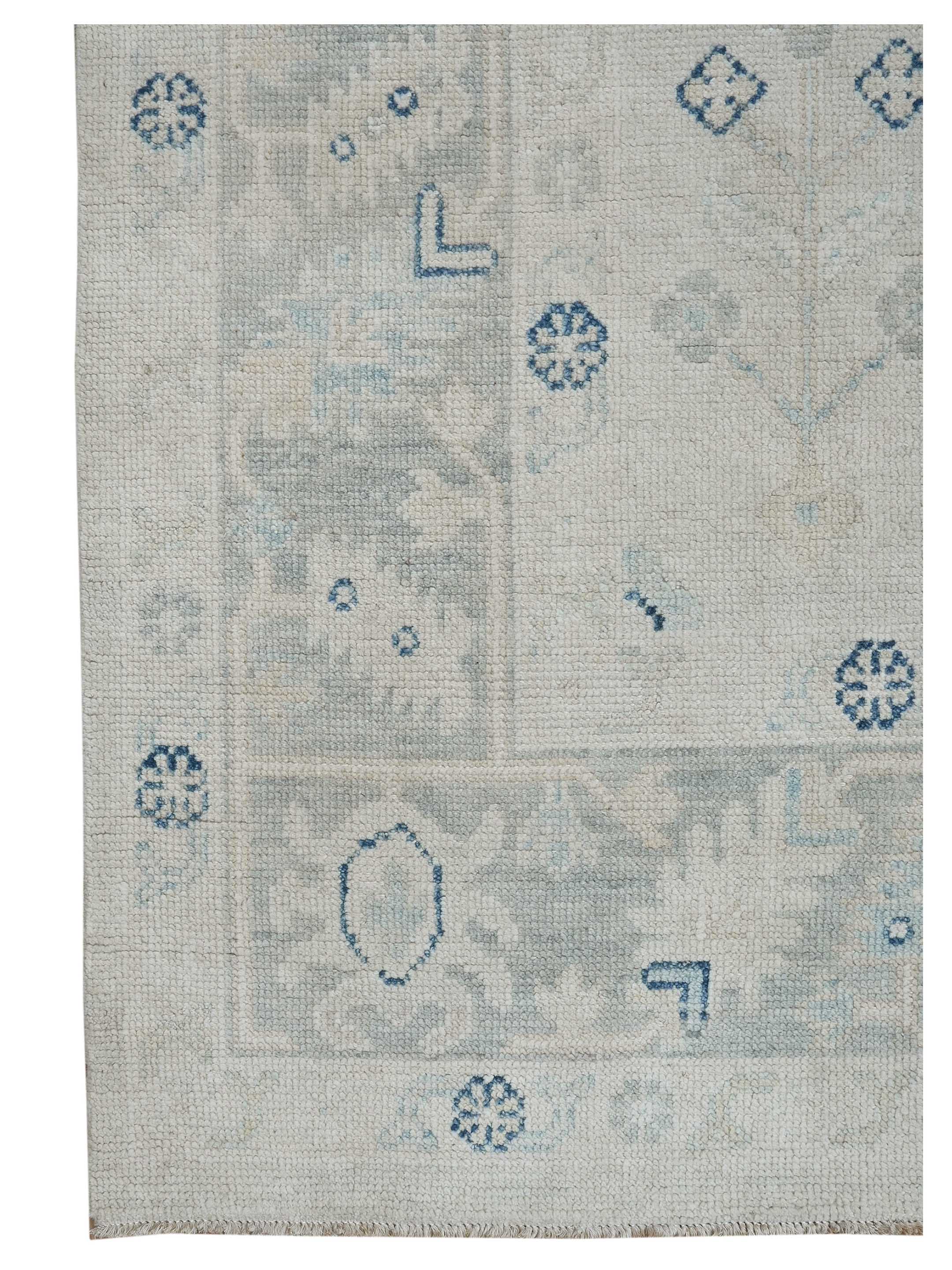 Ushak Hand Knotted Beige 9x12 - Image 2 of 4