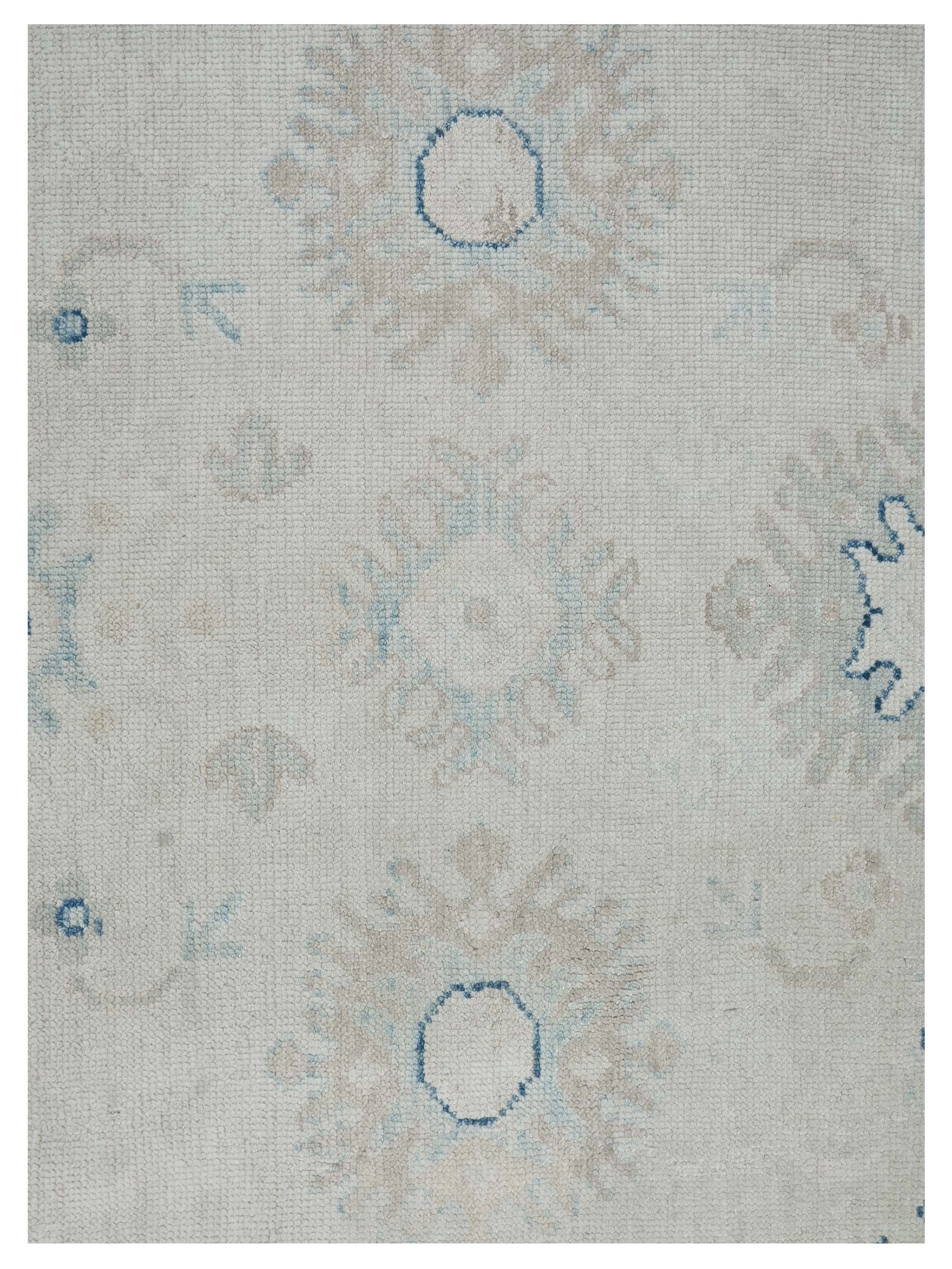 Ushak Hand Knotted Beige 9x12 - Image 3 of 4
