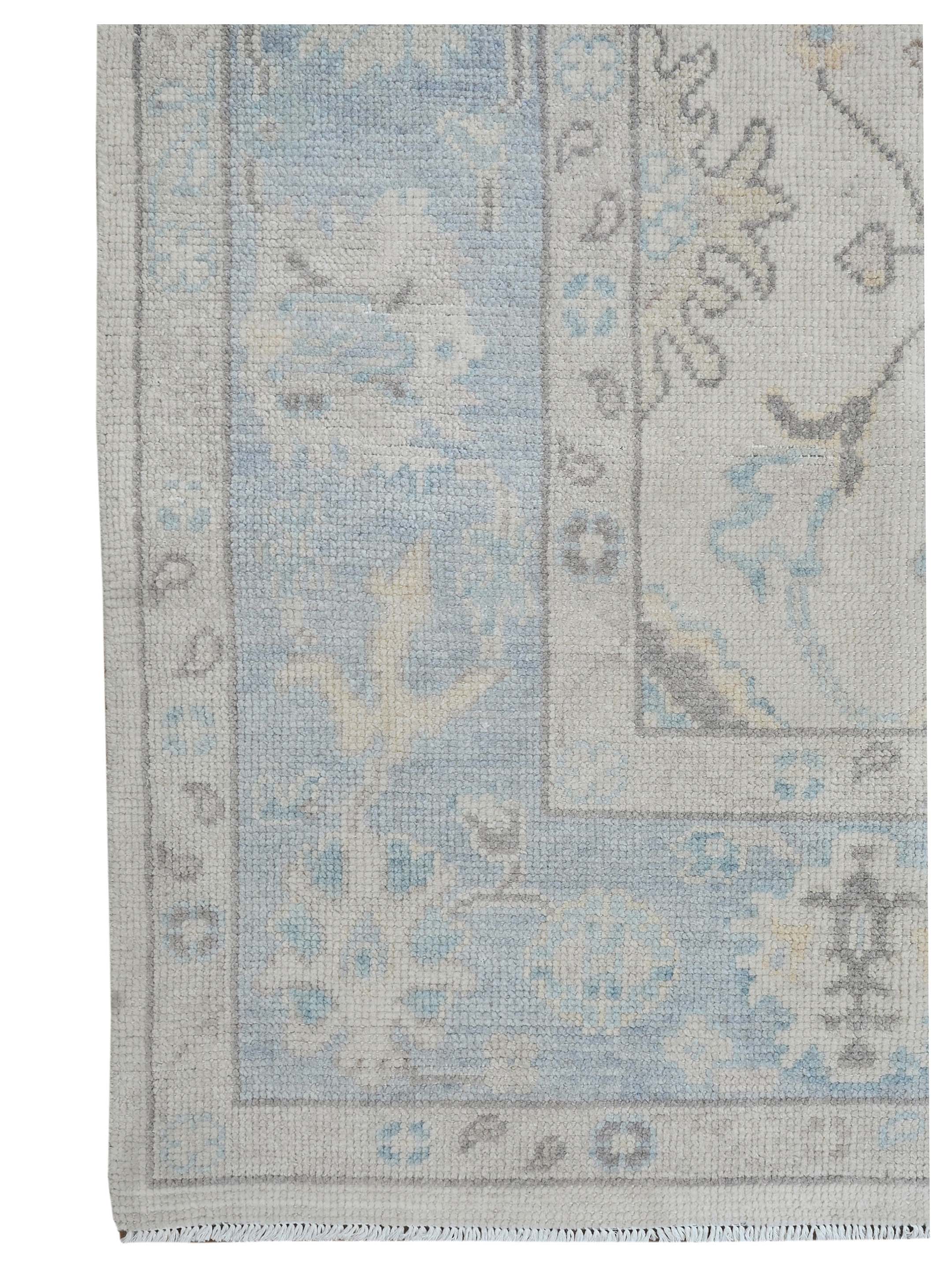 Ushak Hand Knotted Ivory 9x12 - Image 2 of 4