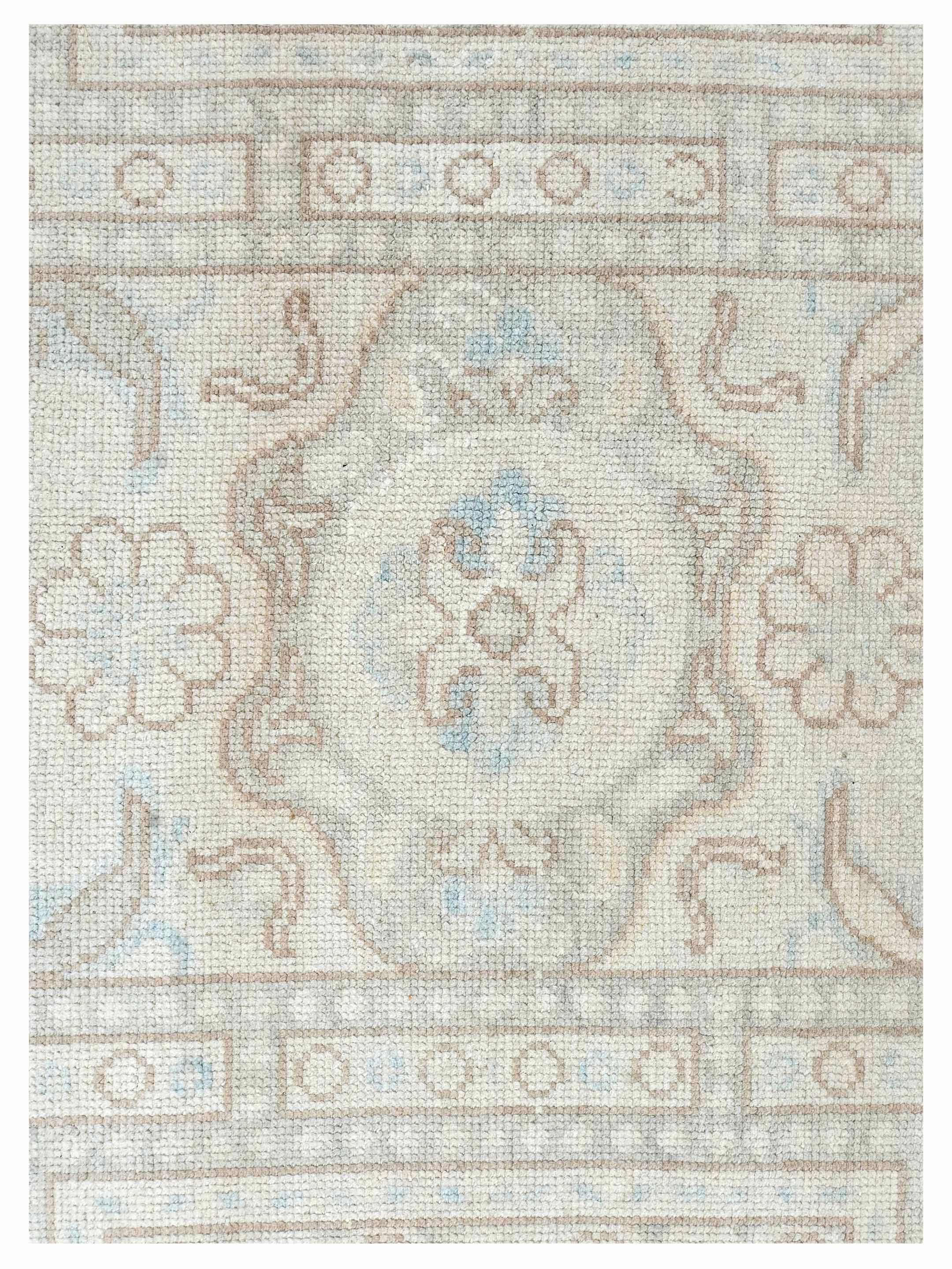 Ushak Hand Knotted Beige 12x15 - Image 3 of 4