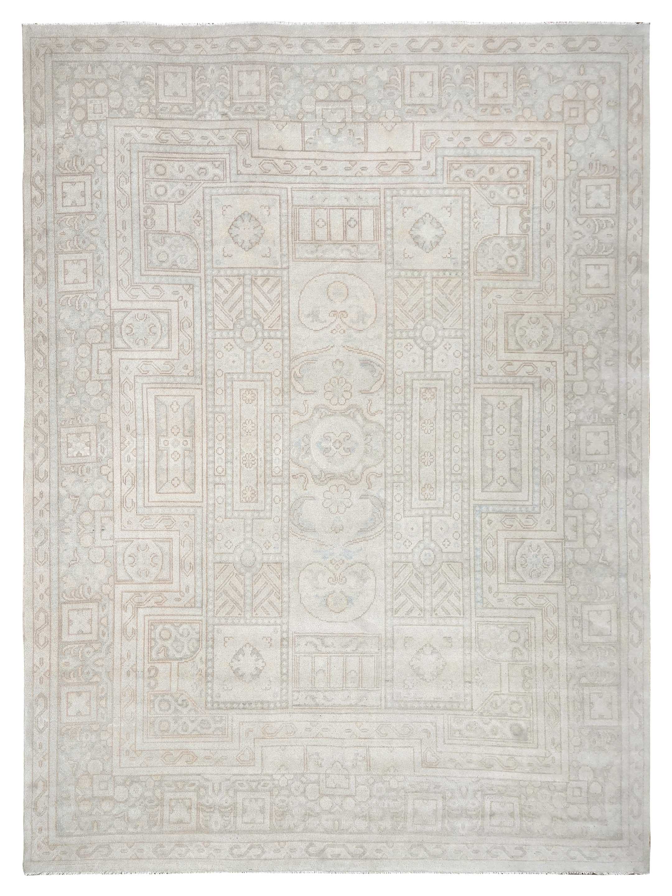 Ushak Hand Knotted Beige 12x15