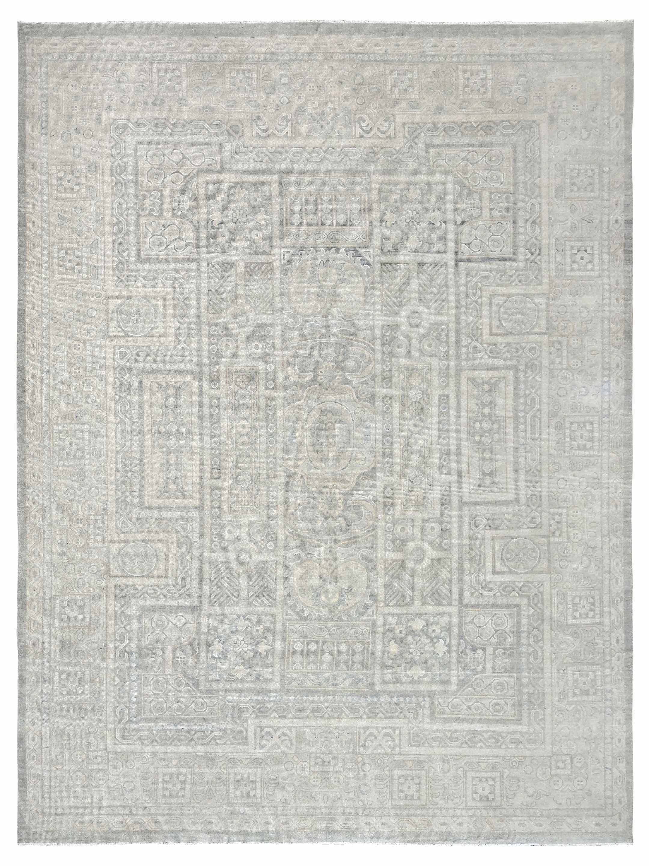 Ushak Hand Knotted Lt.Grey 12x15