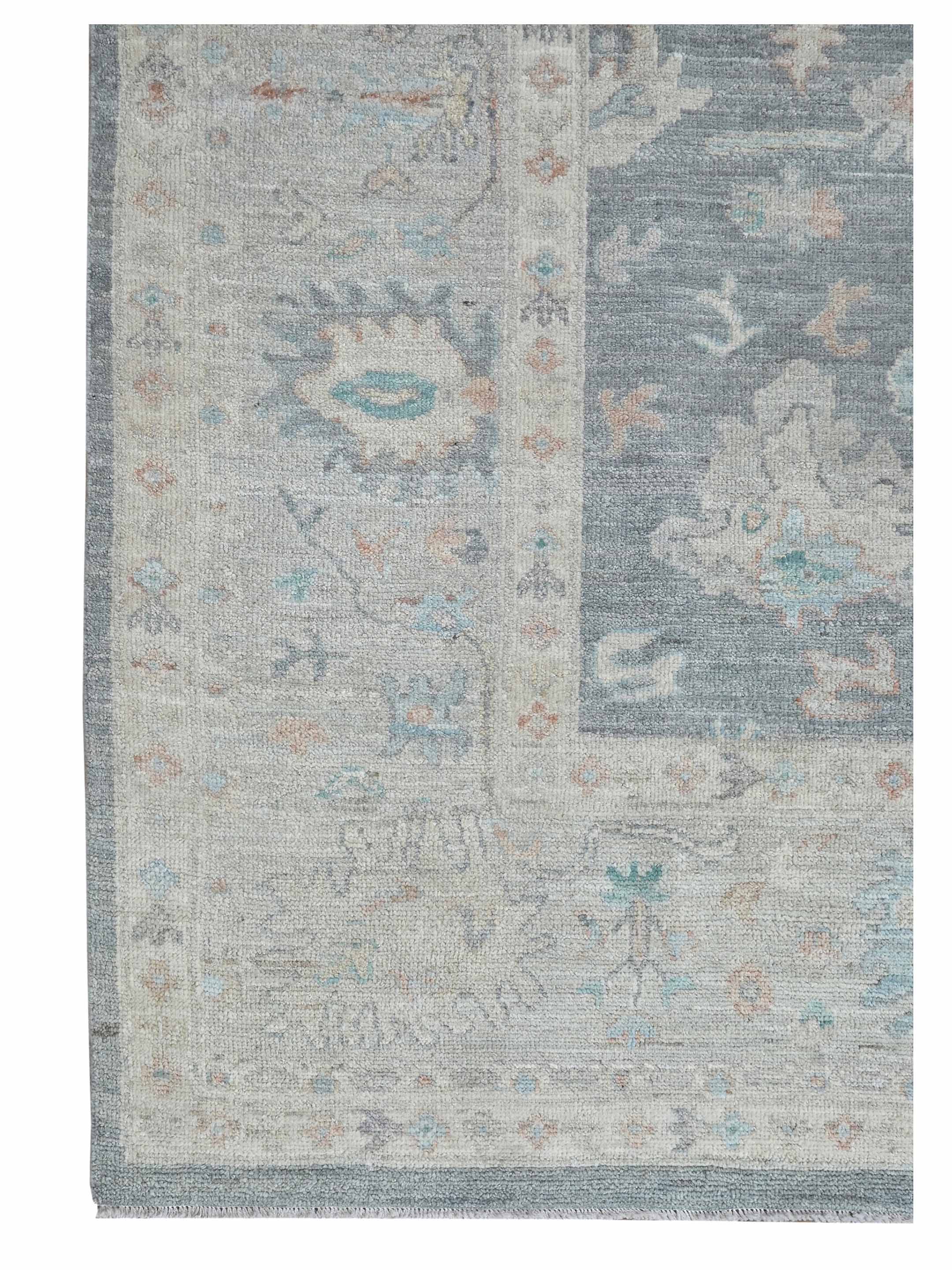 Ushak Wool Weft Hand Knotted Grey 8x10 - Image 2 of 4