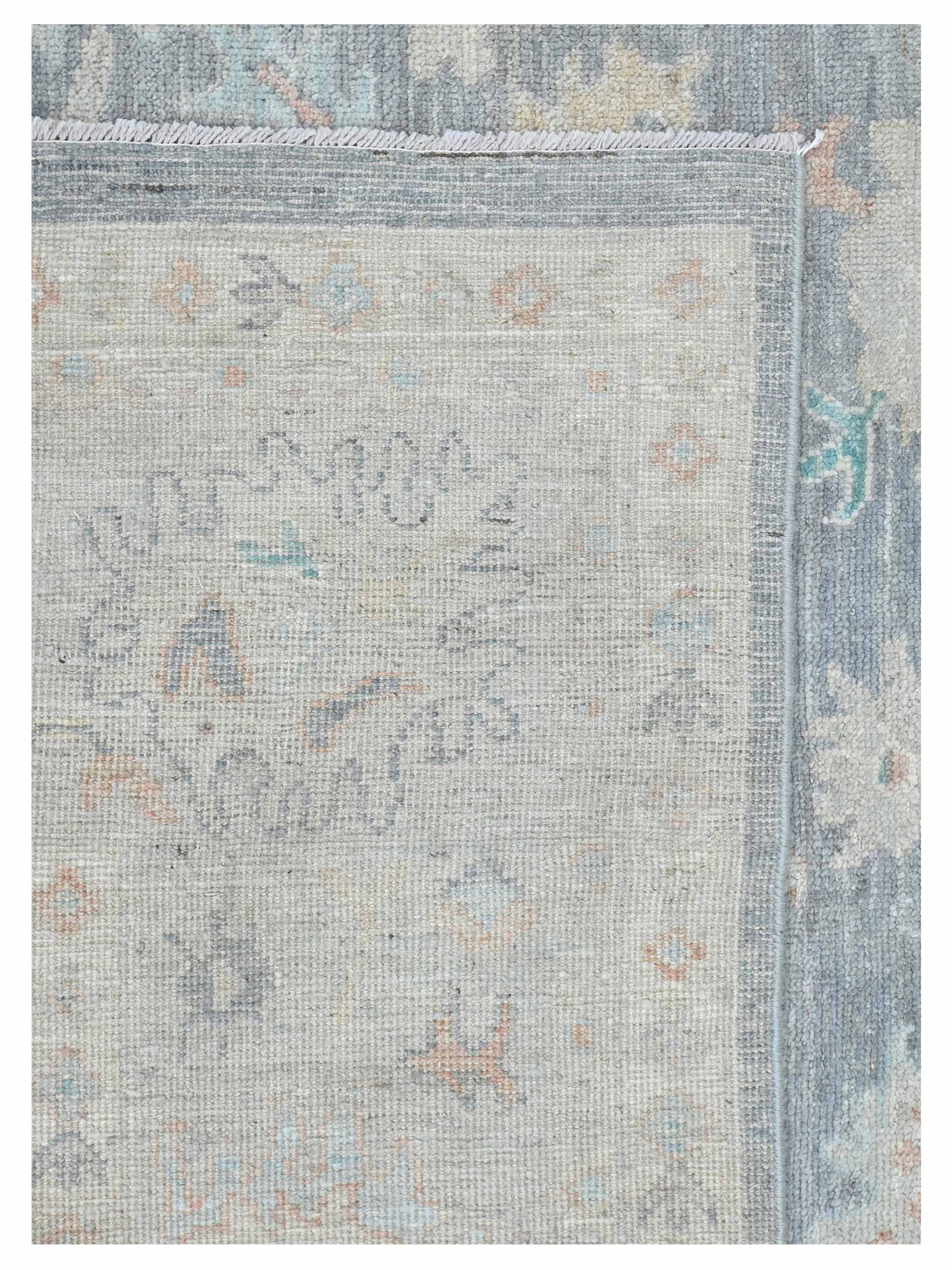 Ushak Wool Weft Hand Knotted Grey 8x10 - Image 4 of 4