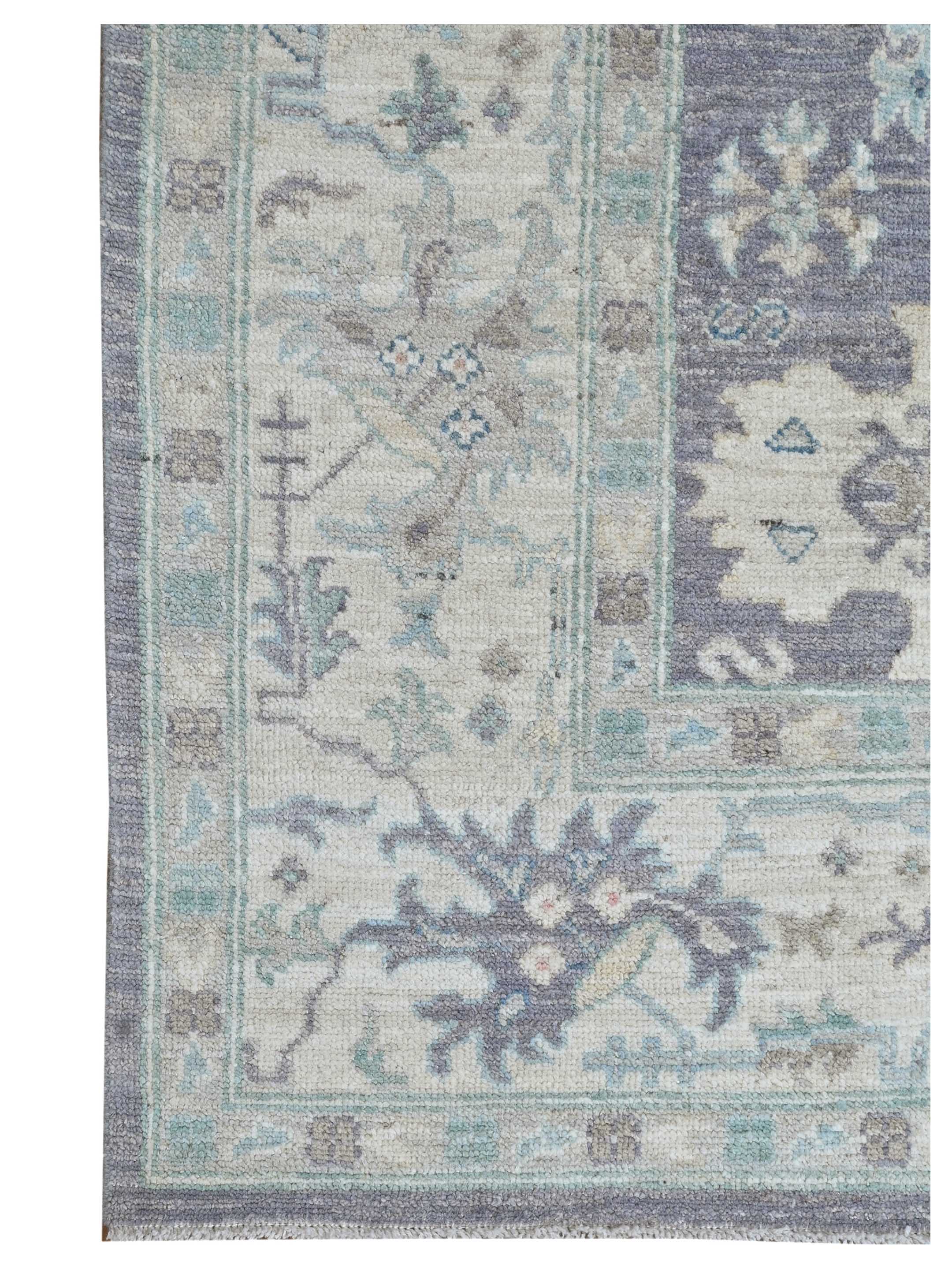 Ushak Wool Weft Hand Knotted D.Grey 8x10 - Image 2 of 4