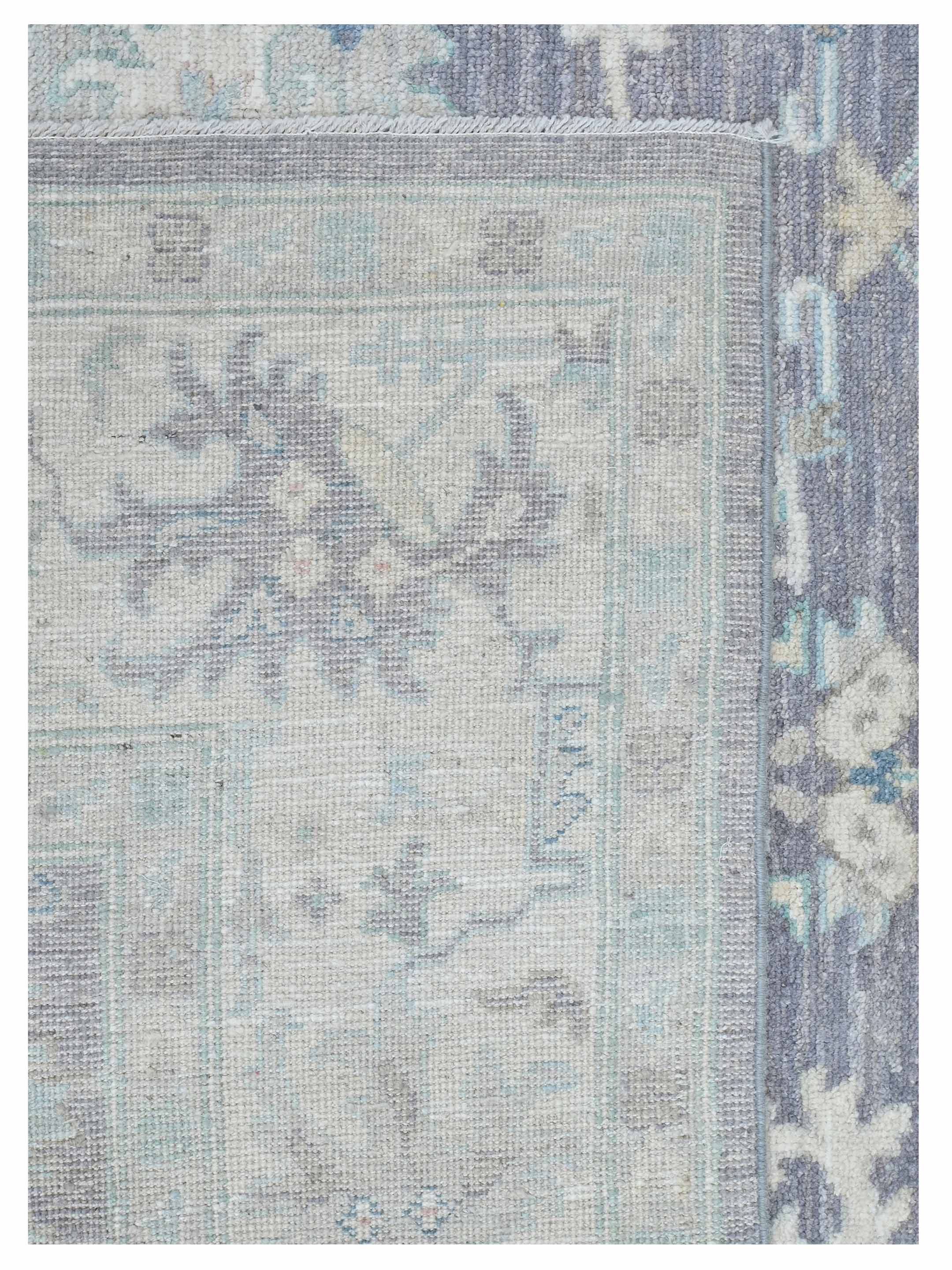 Ushak Wool Weft Hand Knotted D.Grey 8x10 - Image 4 of 4