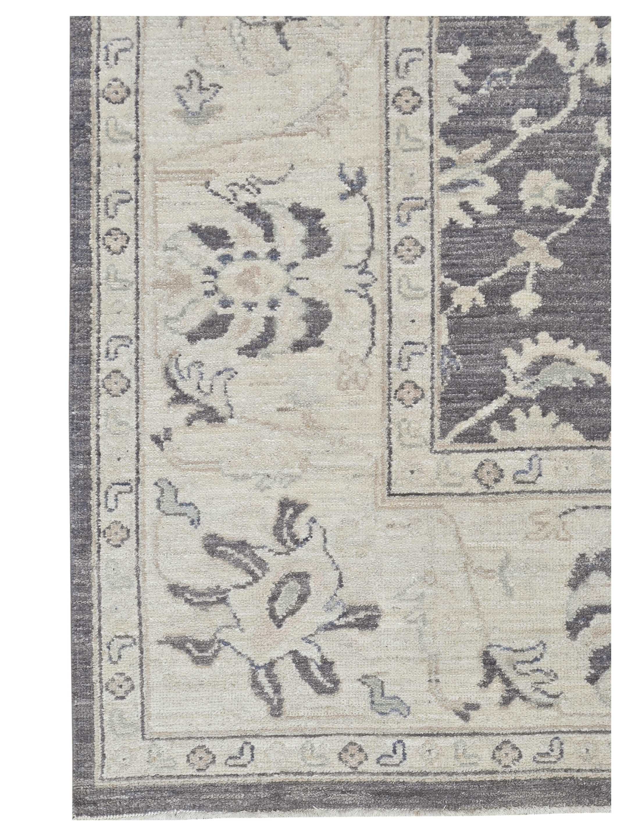 Ushak Wool Weft Hand Knotted D.Grey 8x10 - Image 2 of 4