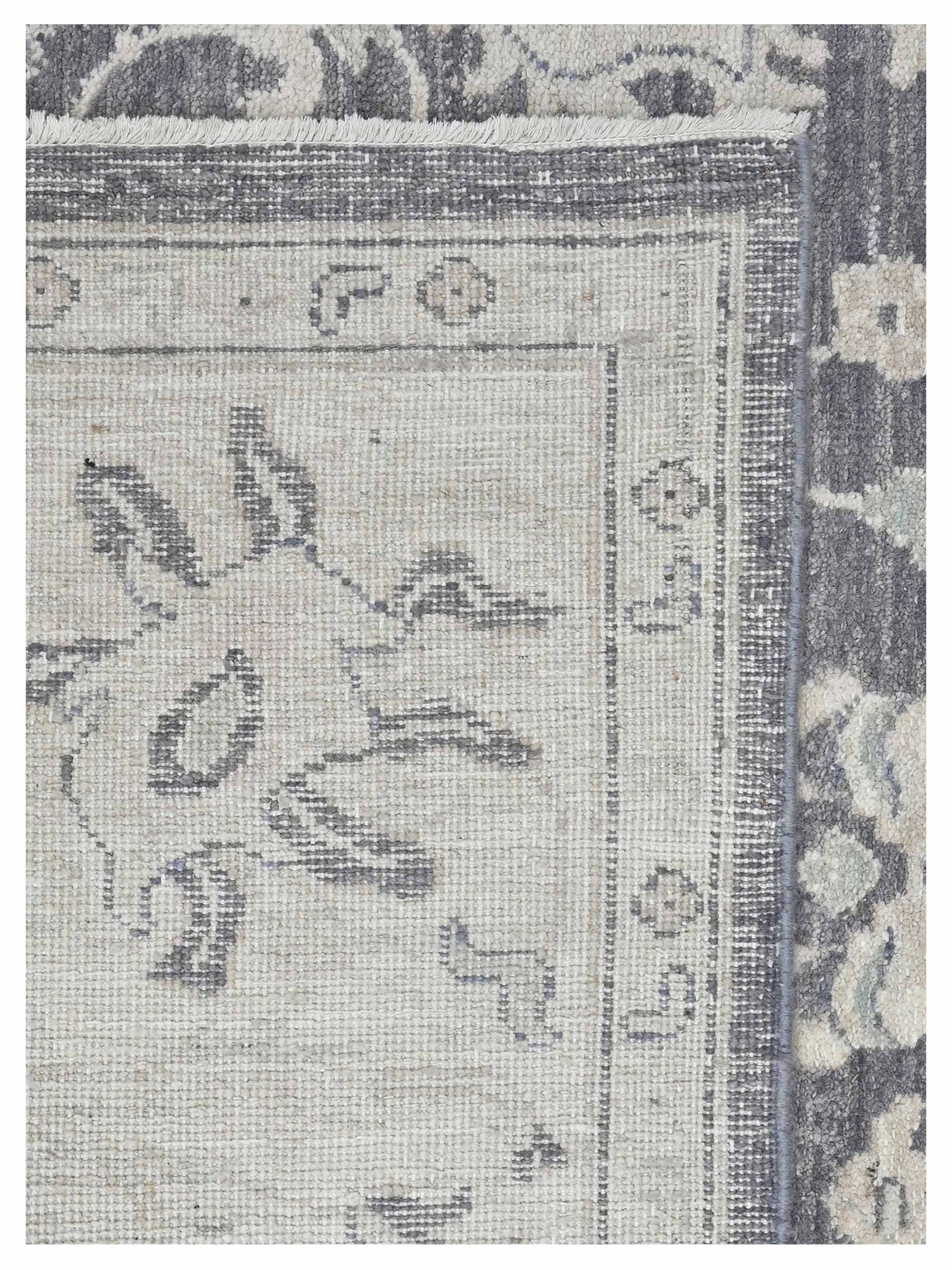 Ushak Wool Weft Hand Knotted D.Grey 8x10 - Image 4 of 4