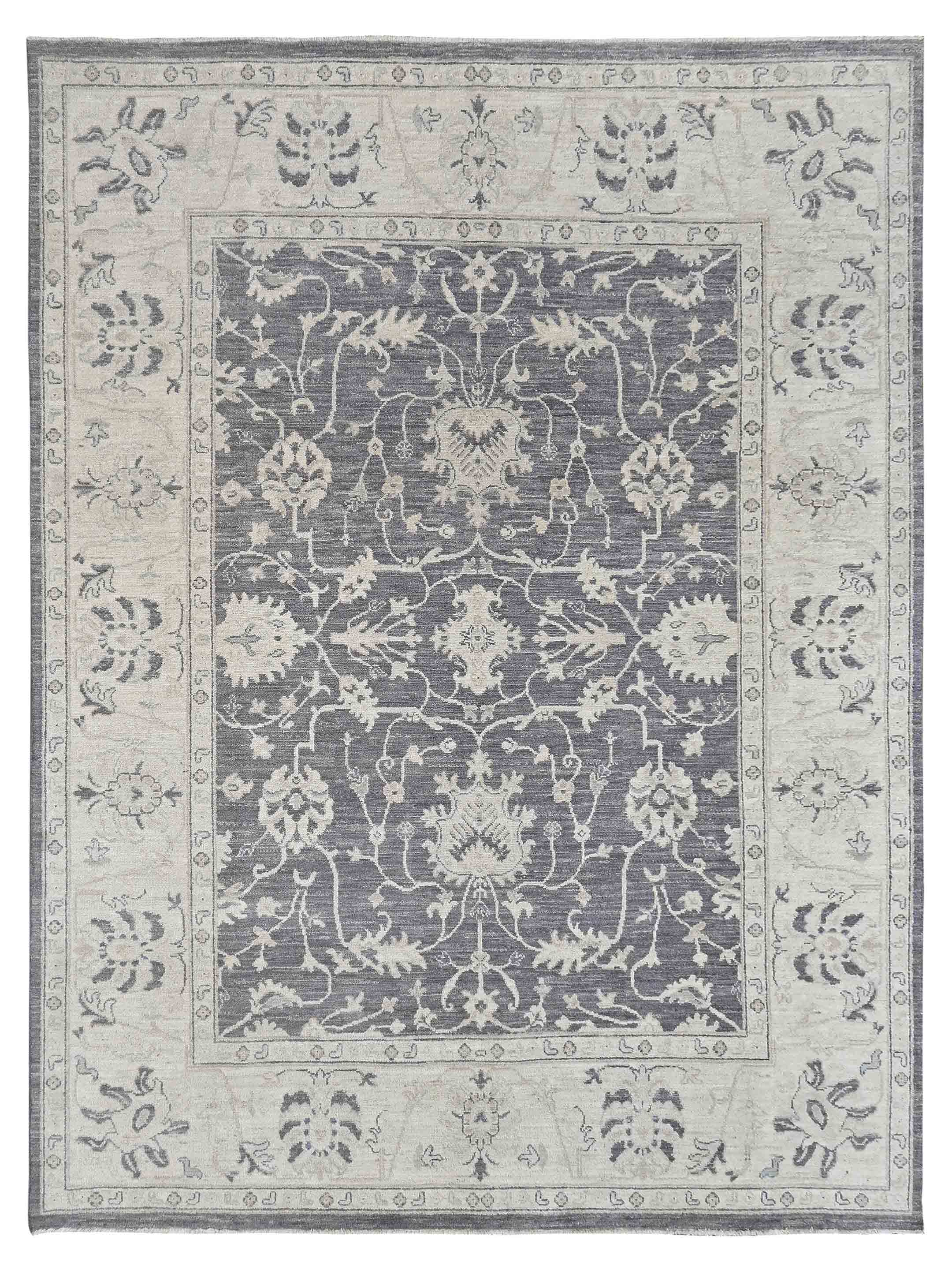 Ushak Wool Weft Hand Knotted D.Grey 8x10
