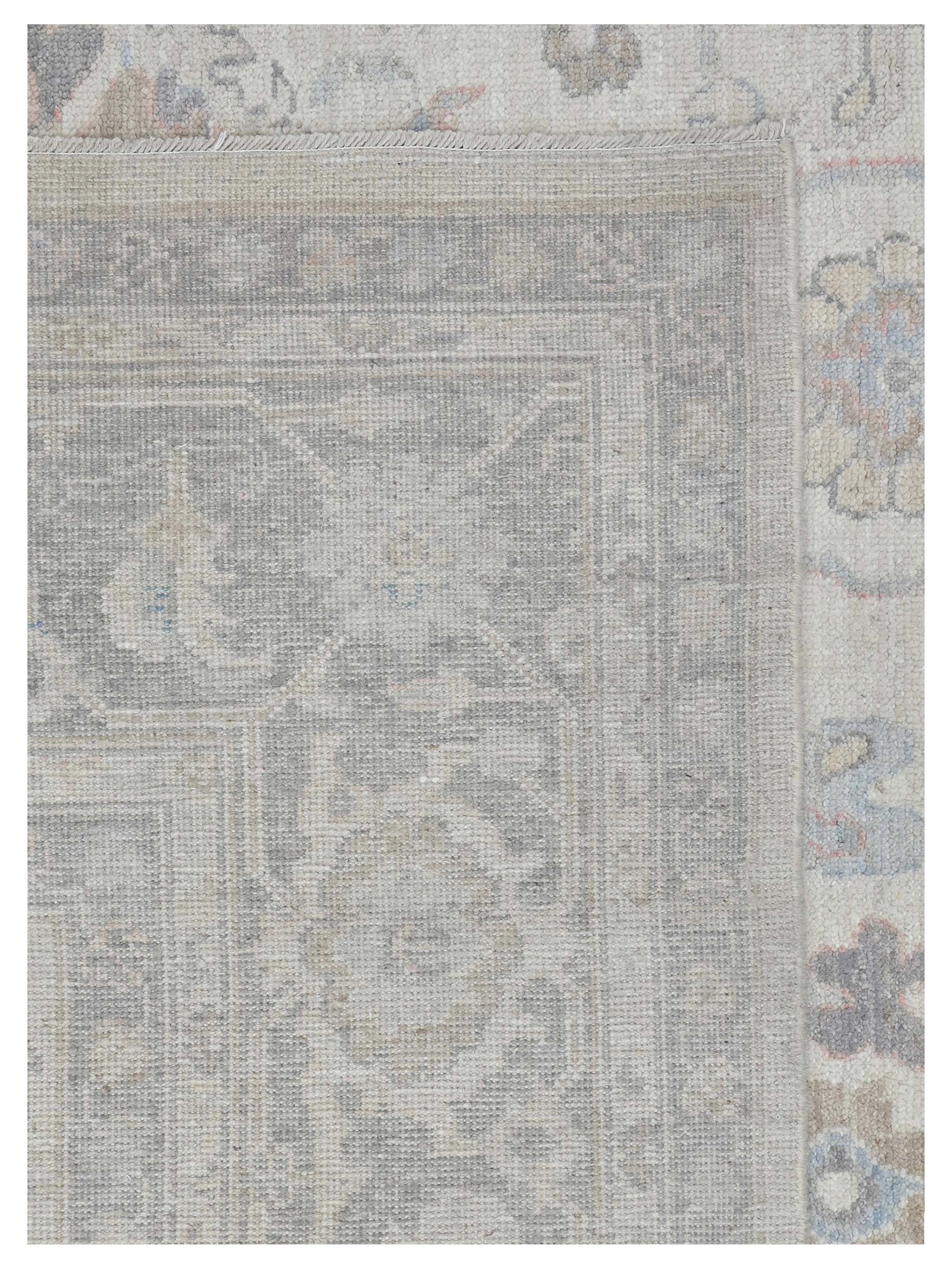 Ushak Wool Weft Hand Knotted Ivory 9x12 - Image 4 of 4