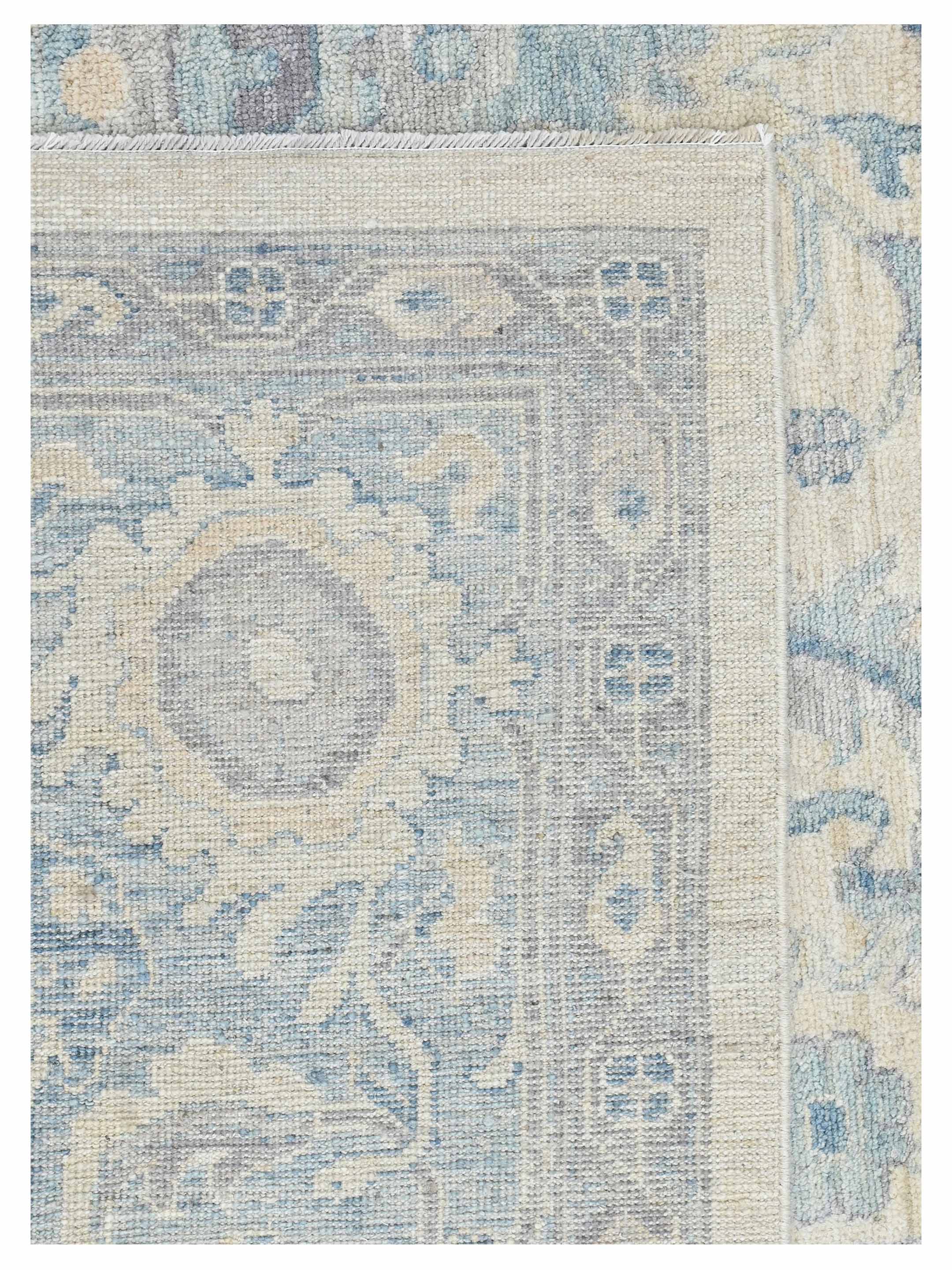 Ushak Wool Weft Hand Knotted Ivory 9x12 - Image 4 of 4