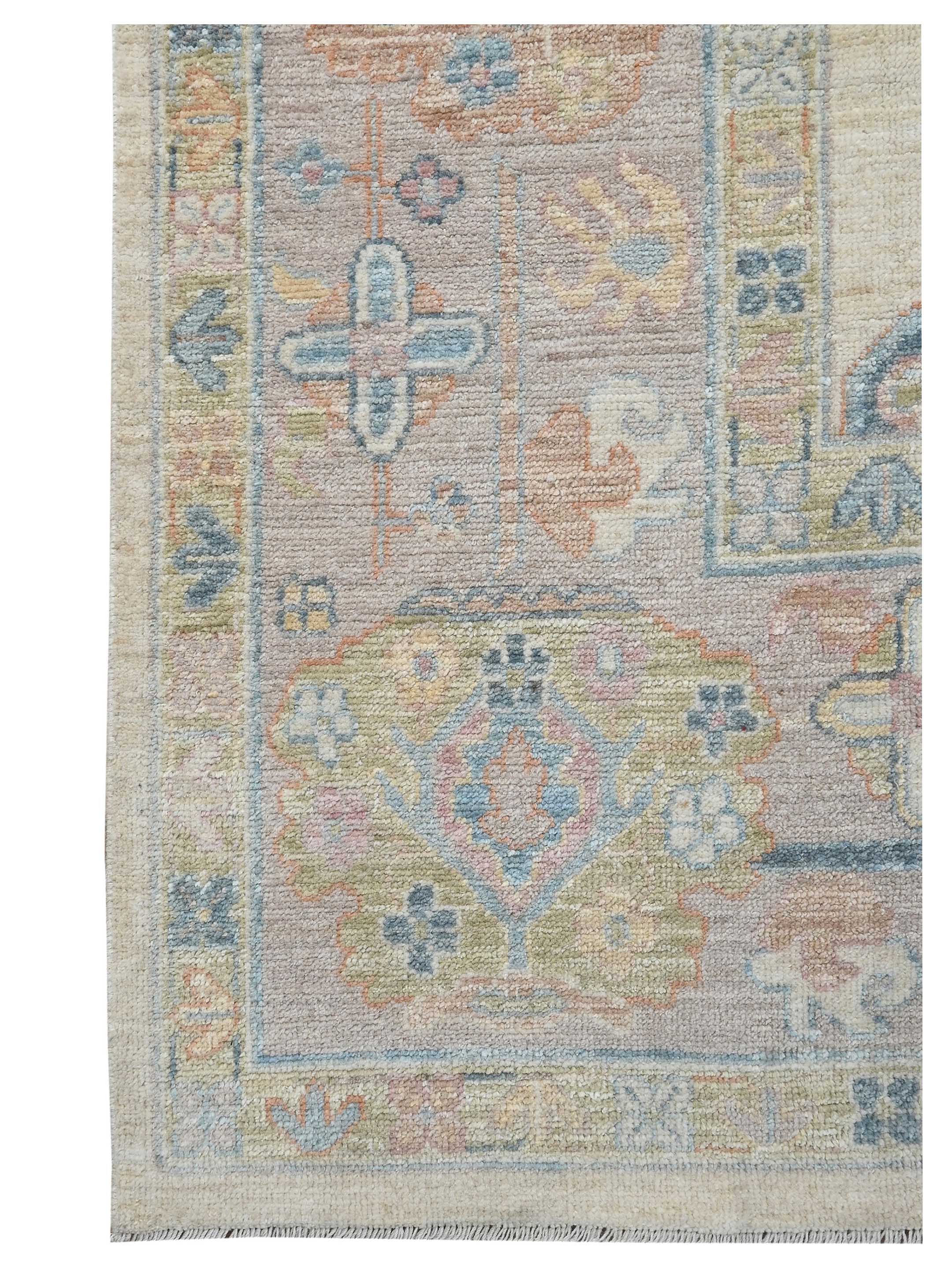 Ushak Wool Weft Hand Knotted Ivory 9x12 - Image 2 of 4