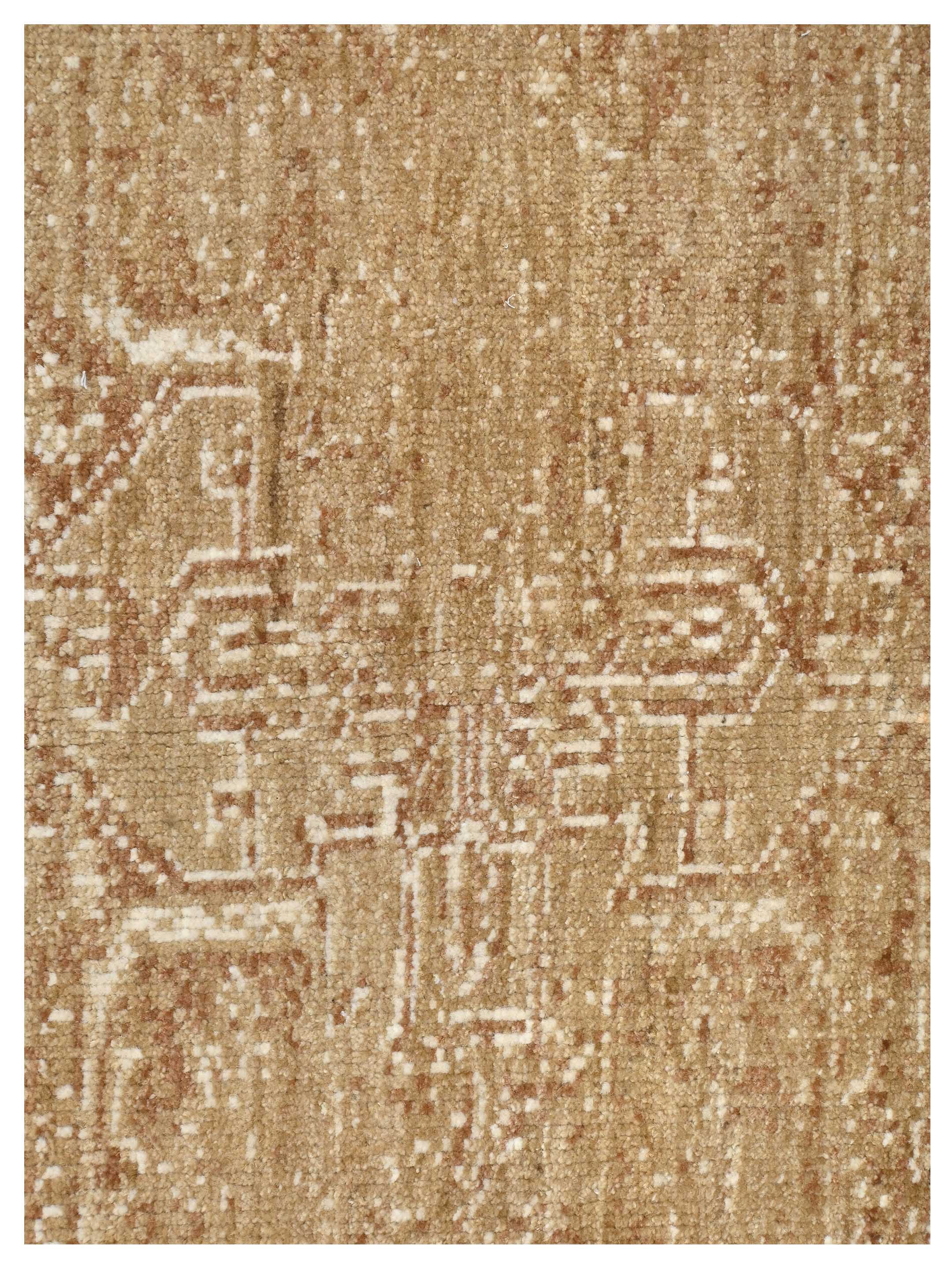 Ushak Wool Weft Hand Knotted Camel 6x8 - Image 3 of 4