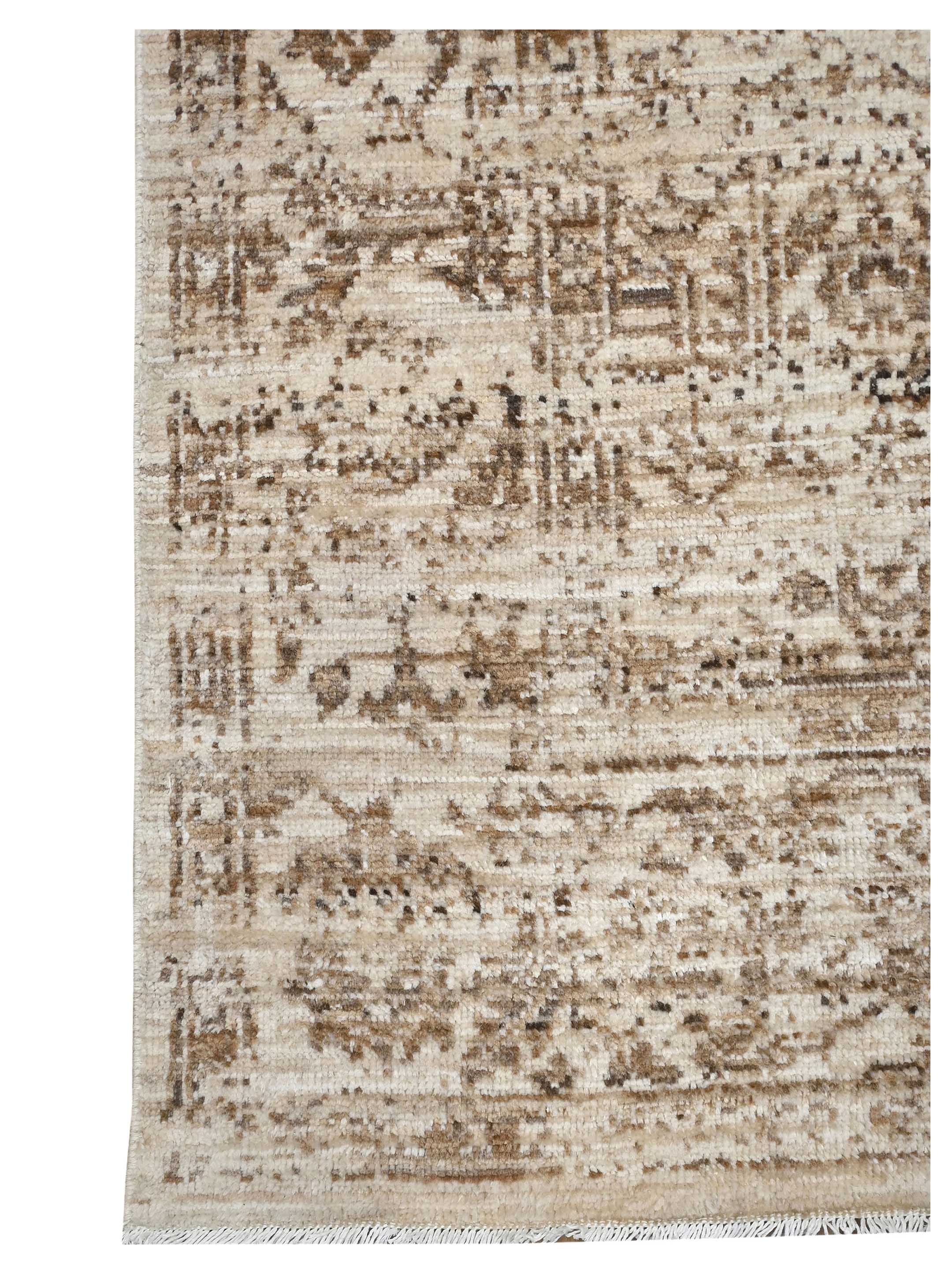 Ushak Wool Weft Hand Knotted Beige 6x9 - Image 2 of 4