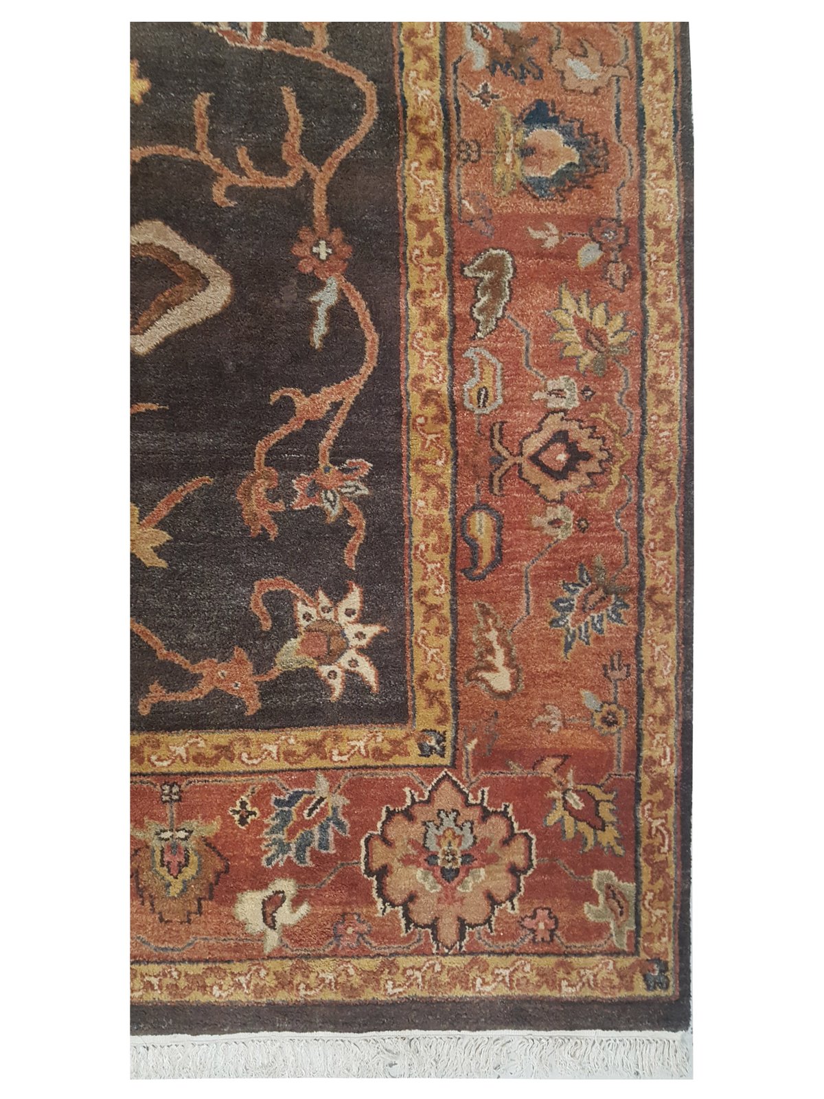 Indo Hand Knotted Mocha 9x12 - Image 3 of 4