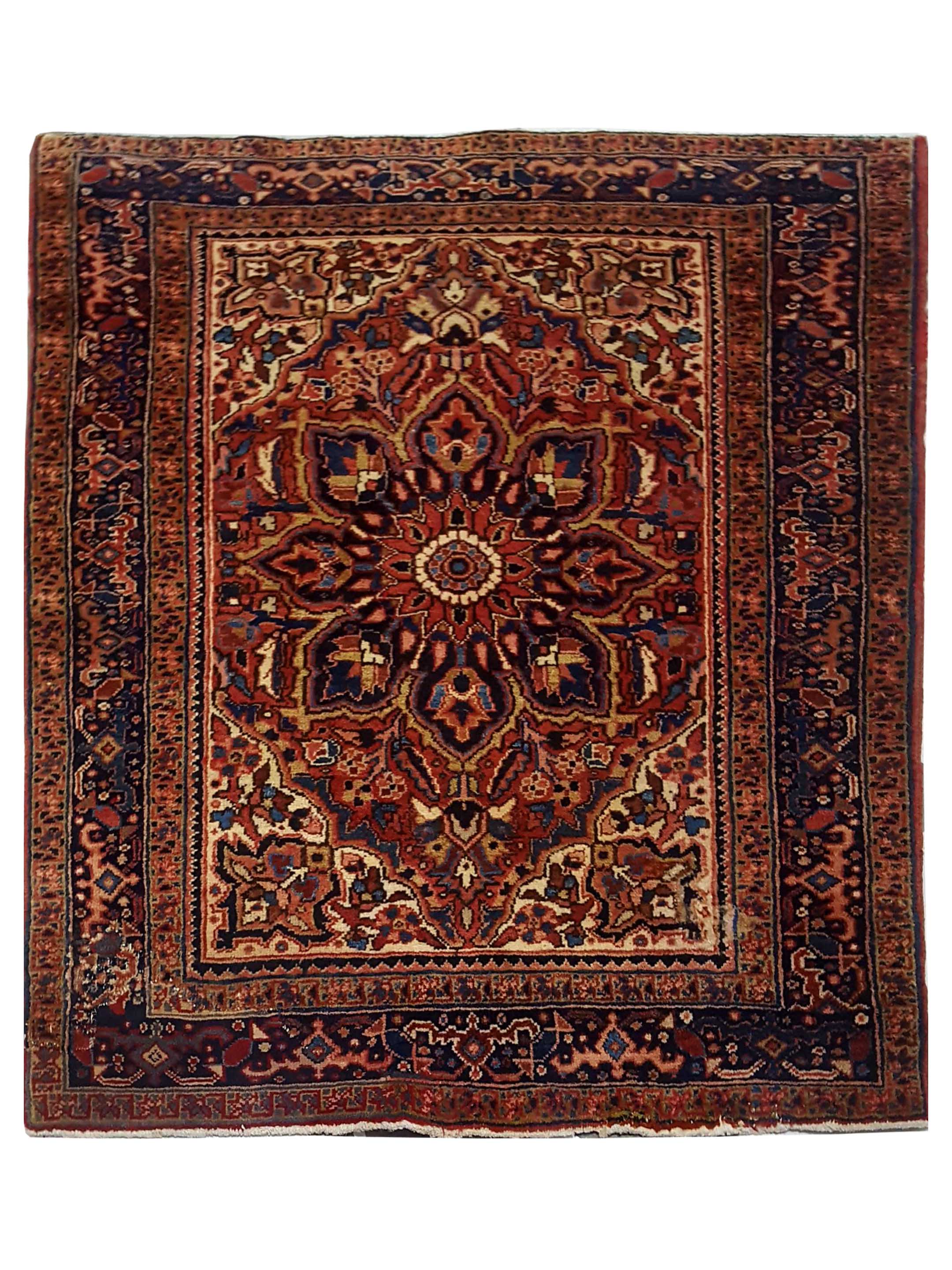 Antique Heriz Rust 4x5