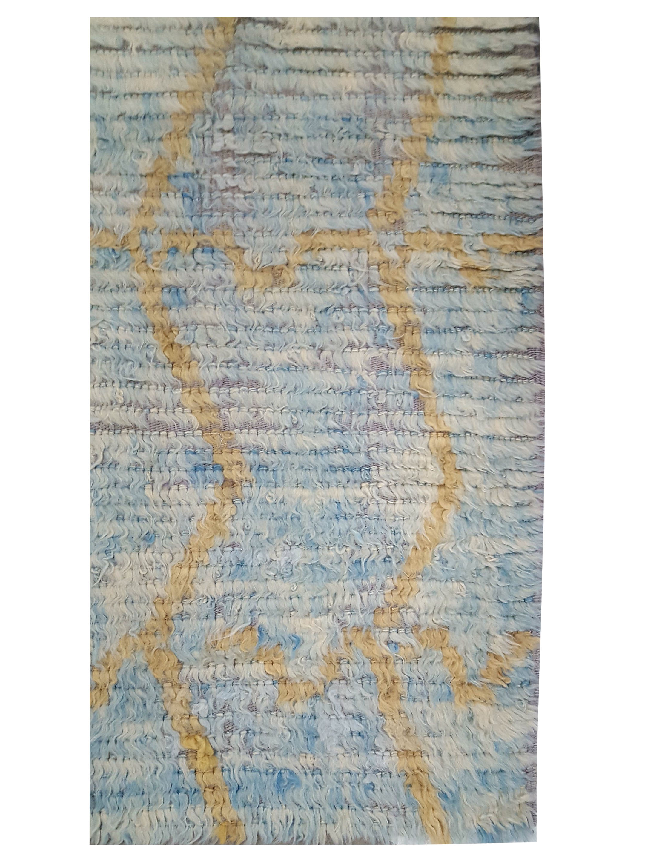 Moroccan Hand Knotted Beige 3x6 - Image 3 of 3