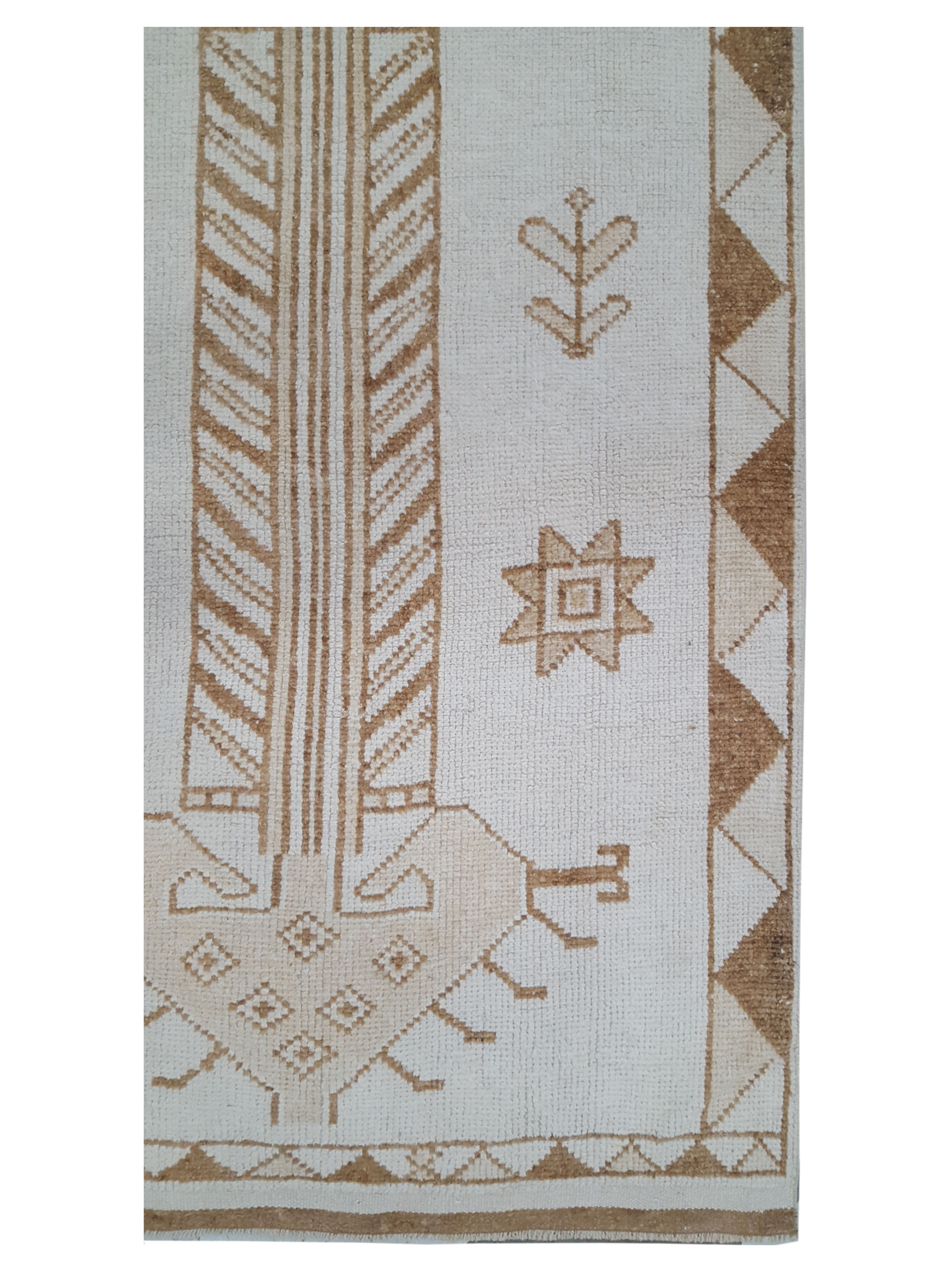 Anatolian-Natural Hand Knotted Beige 4x14 - Image 2 of 3
