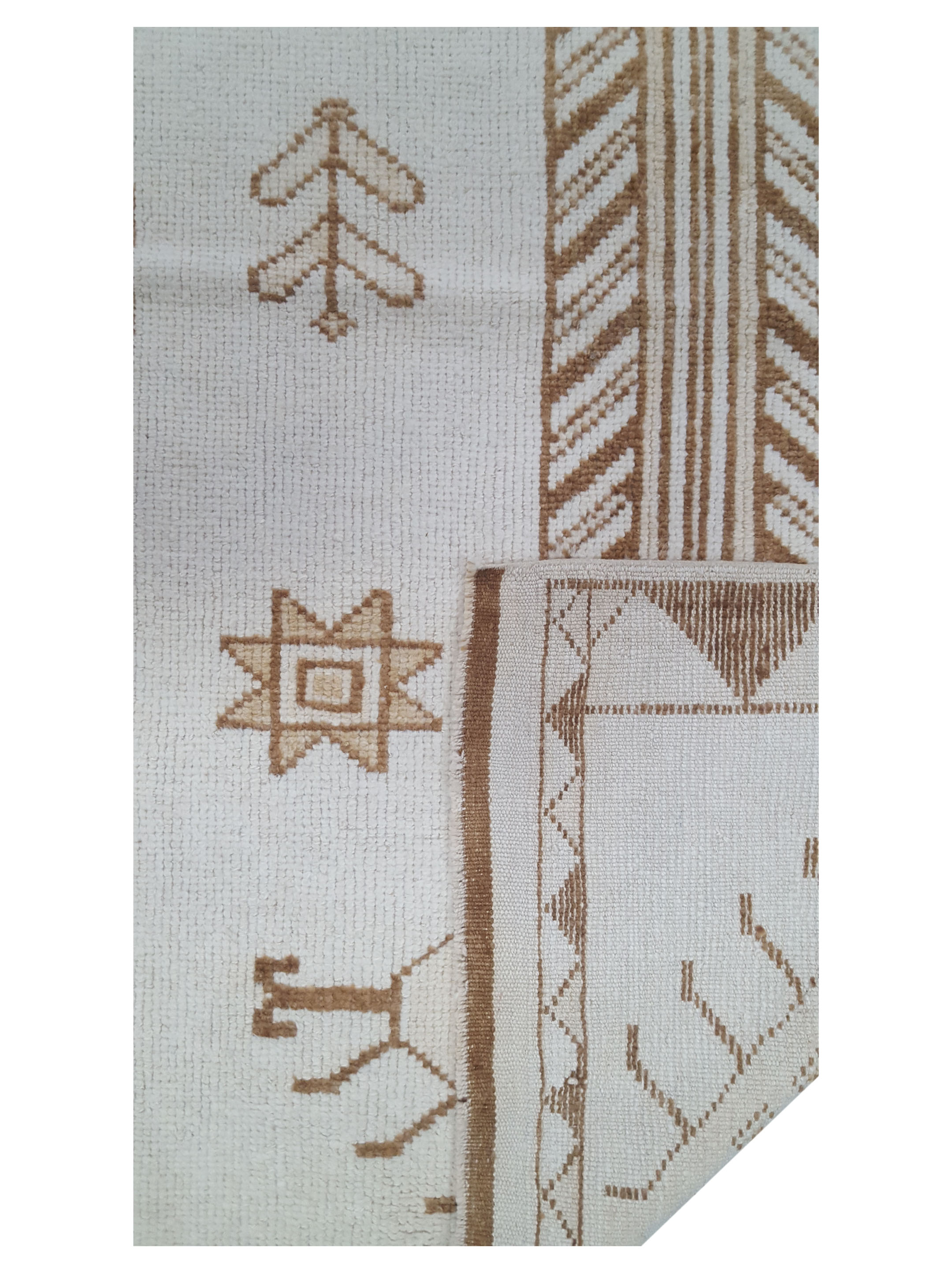 Anatolian-Natural Hand Knotted Beige 4x14 - Image 3 of 3