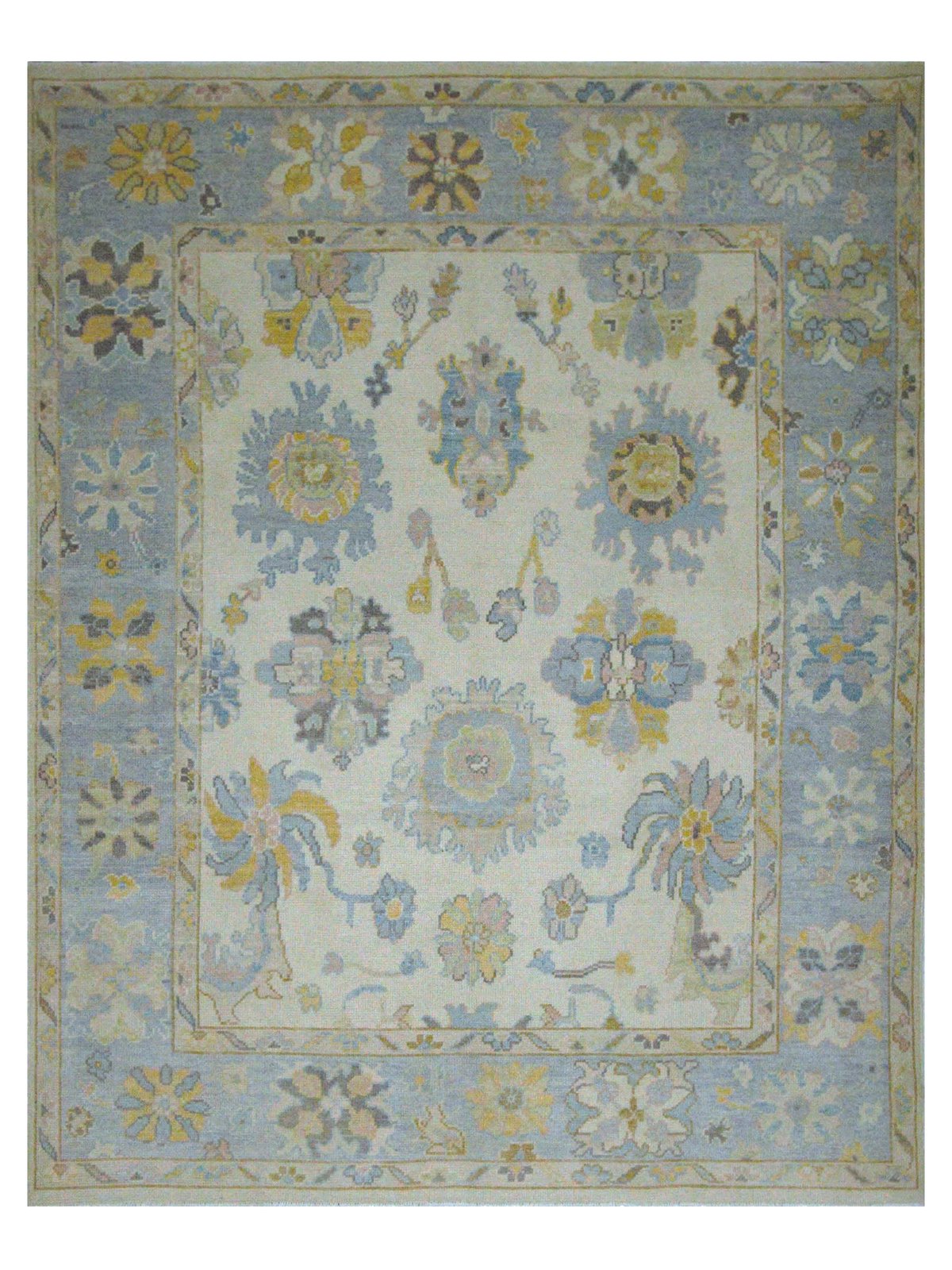 Ushak Hand Knotted Ivory 8x10