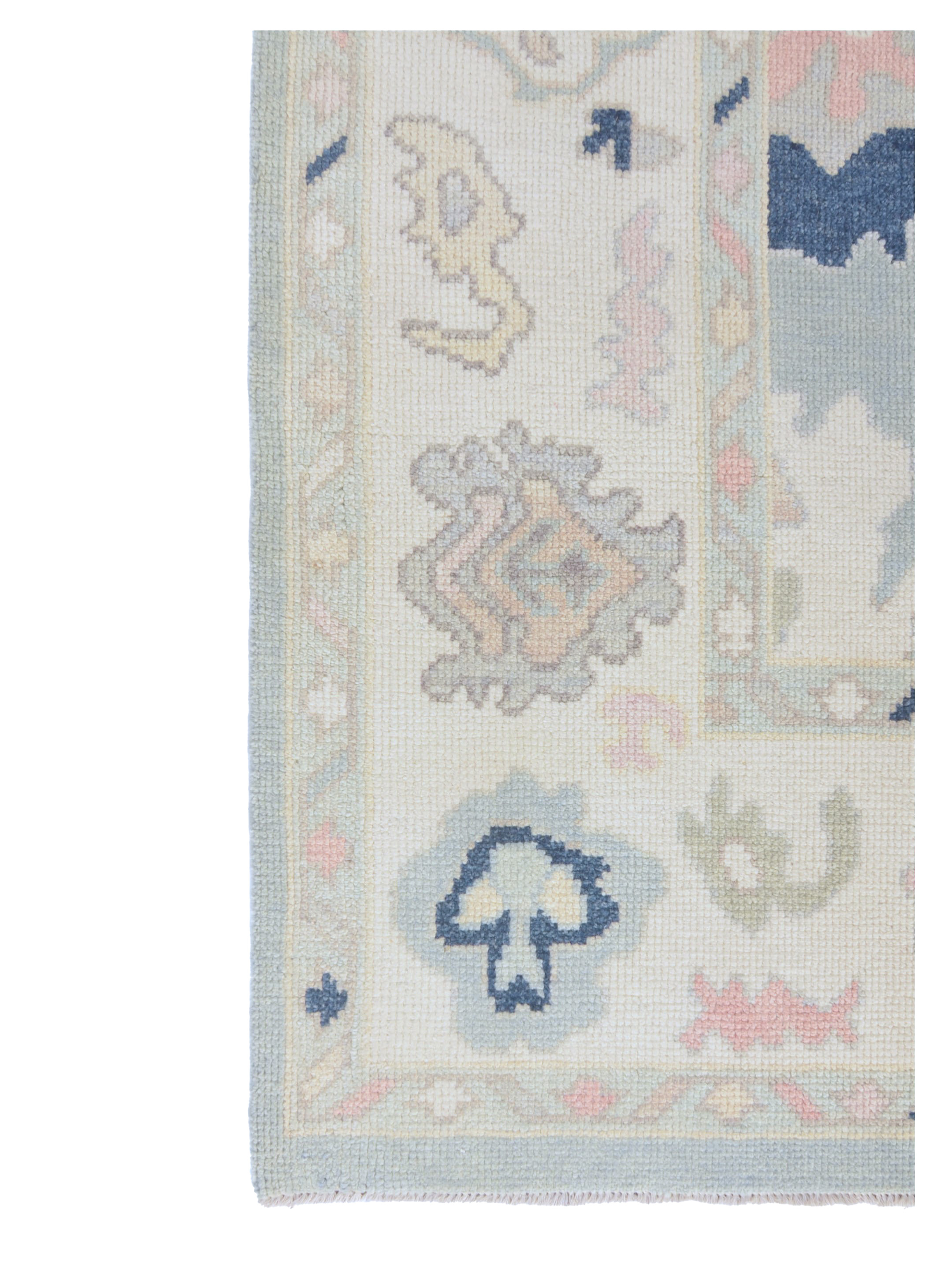Ushak Hand Knotted Lt.Blue 8x10 - Image 2 of 6