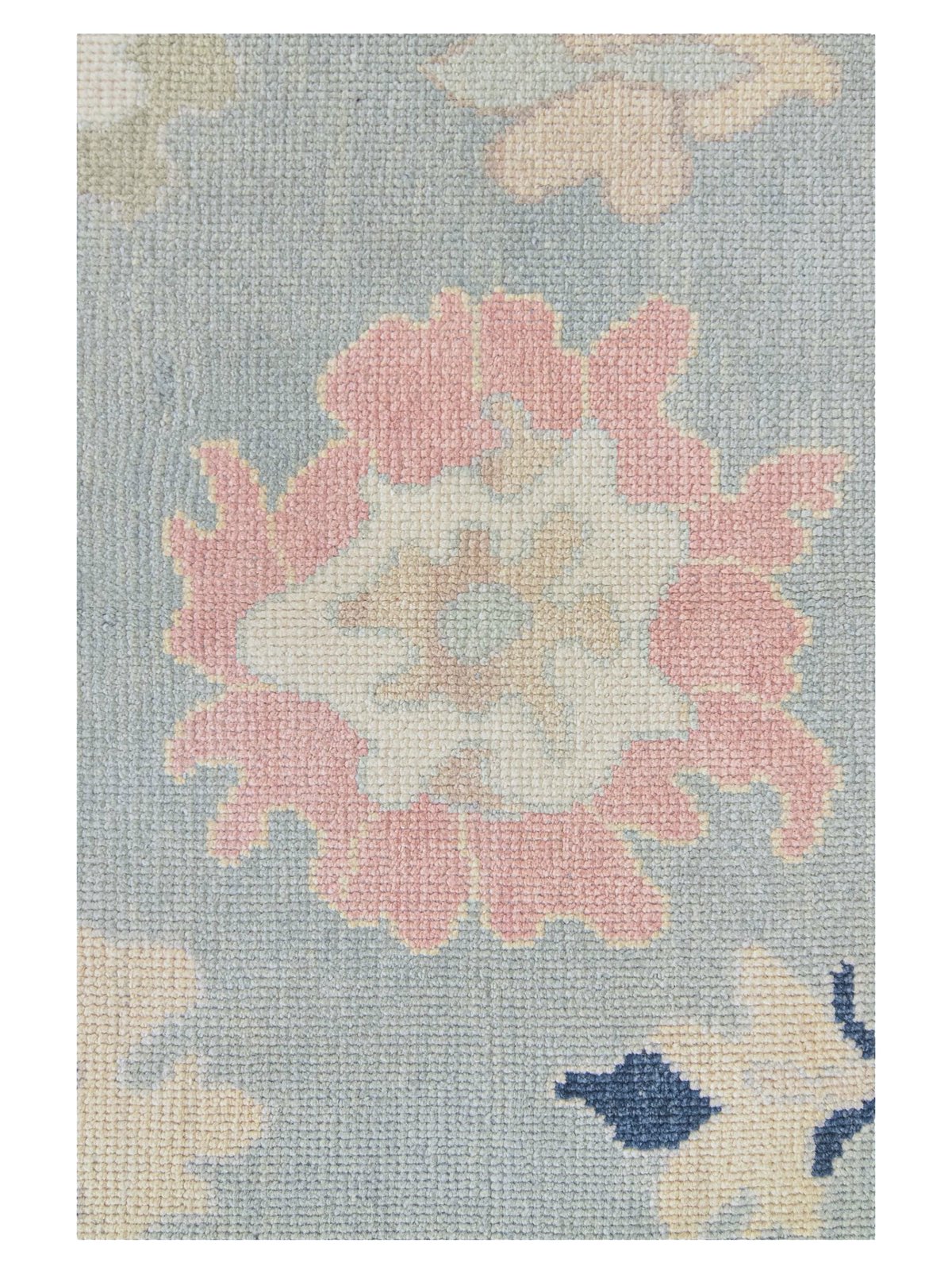 Ushak Hand Knotted Lt.Blue 8x10 - Image 3 of 6