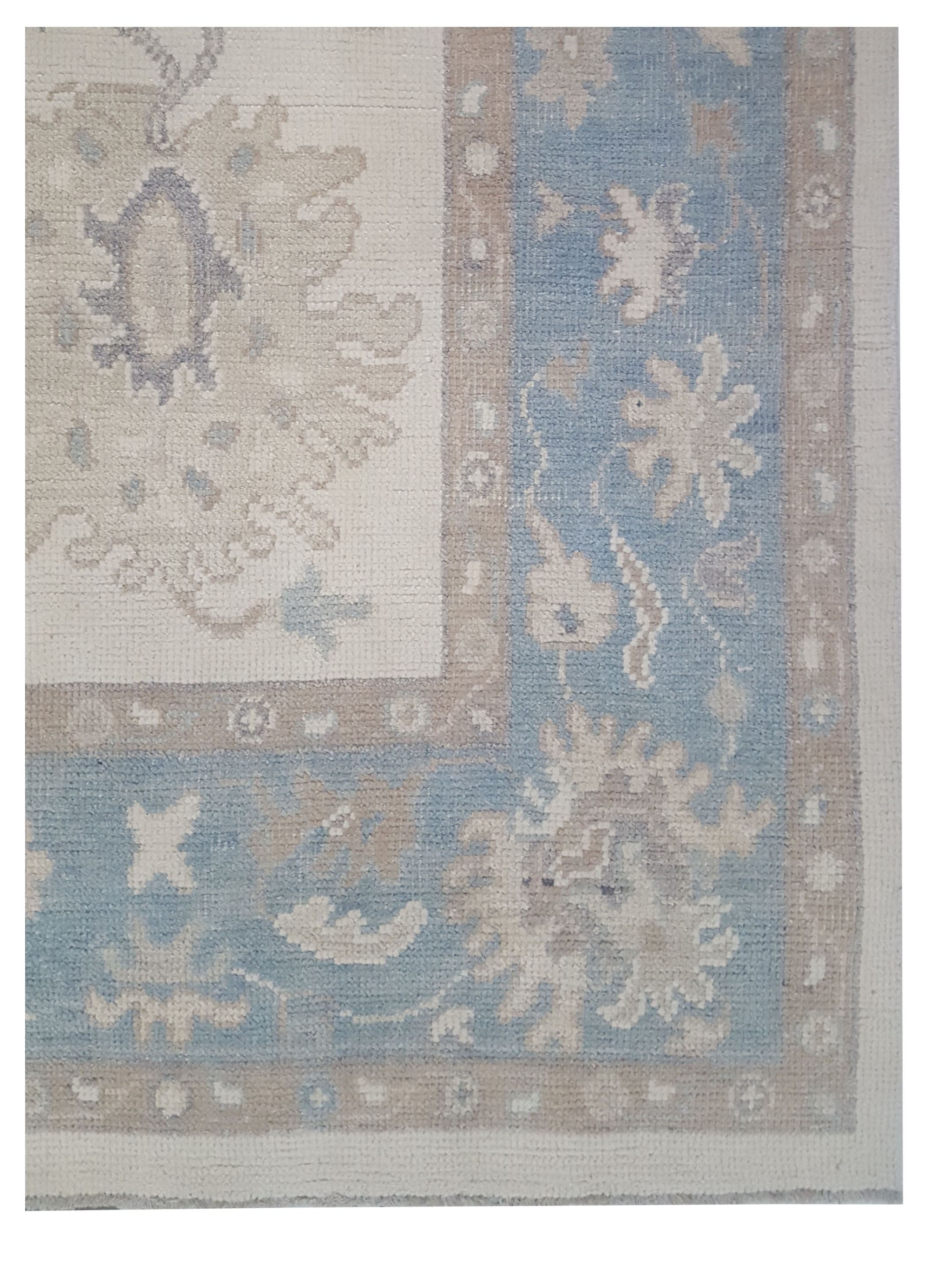 Ushak Hand Knotted Ivory 8x10 - Image 2 of 4