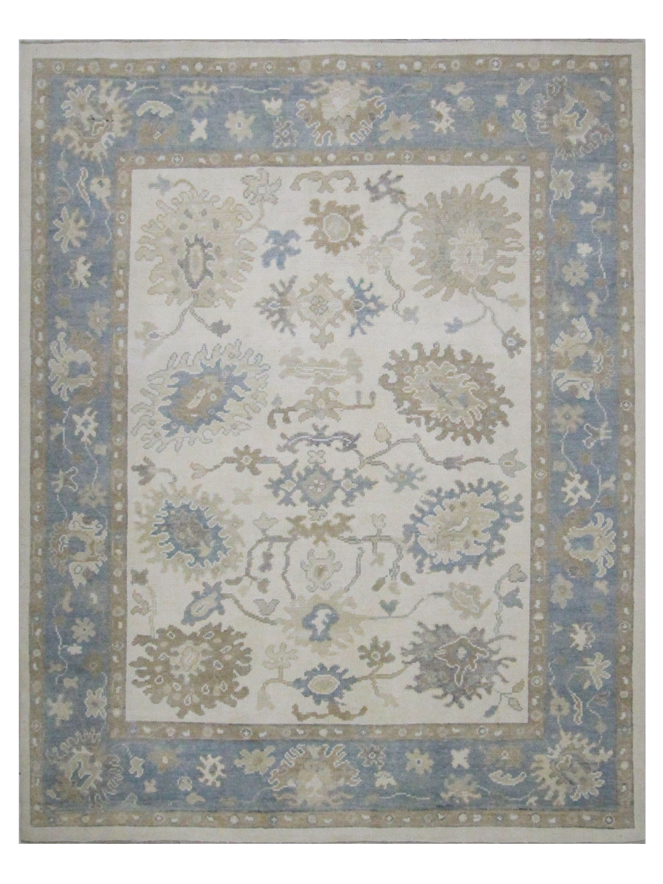 Ushak Hand Knotted Ivory 8x10