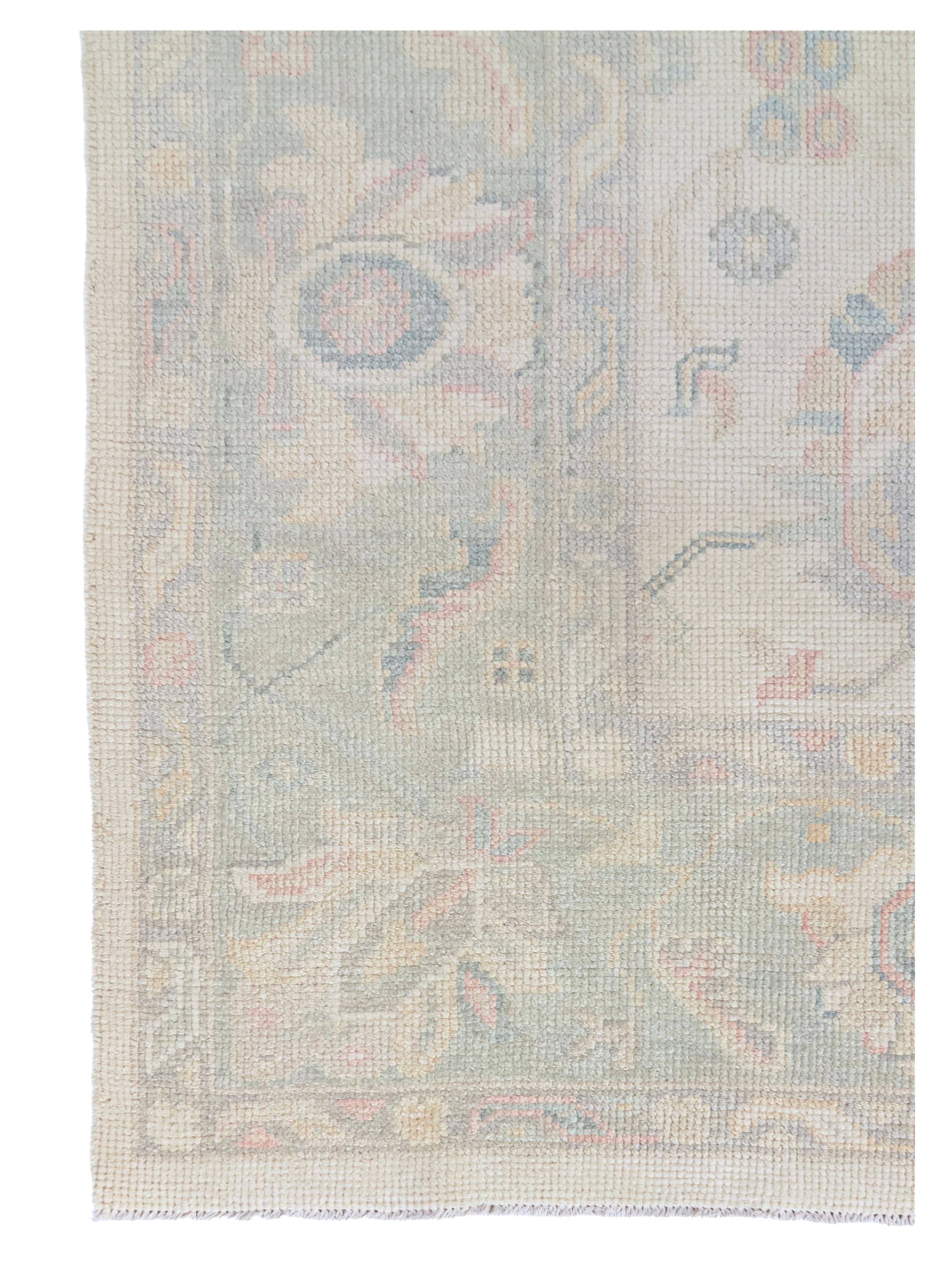 Ushak Hand Knotted Ivory 8x10 - Image 2 of 4